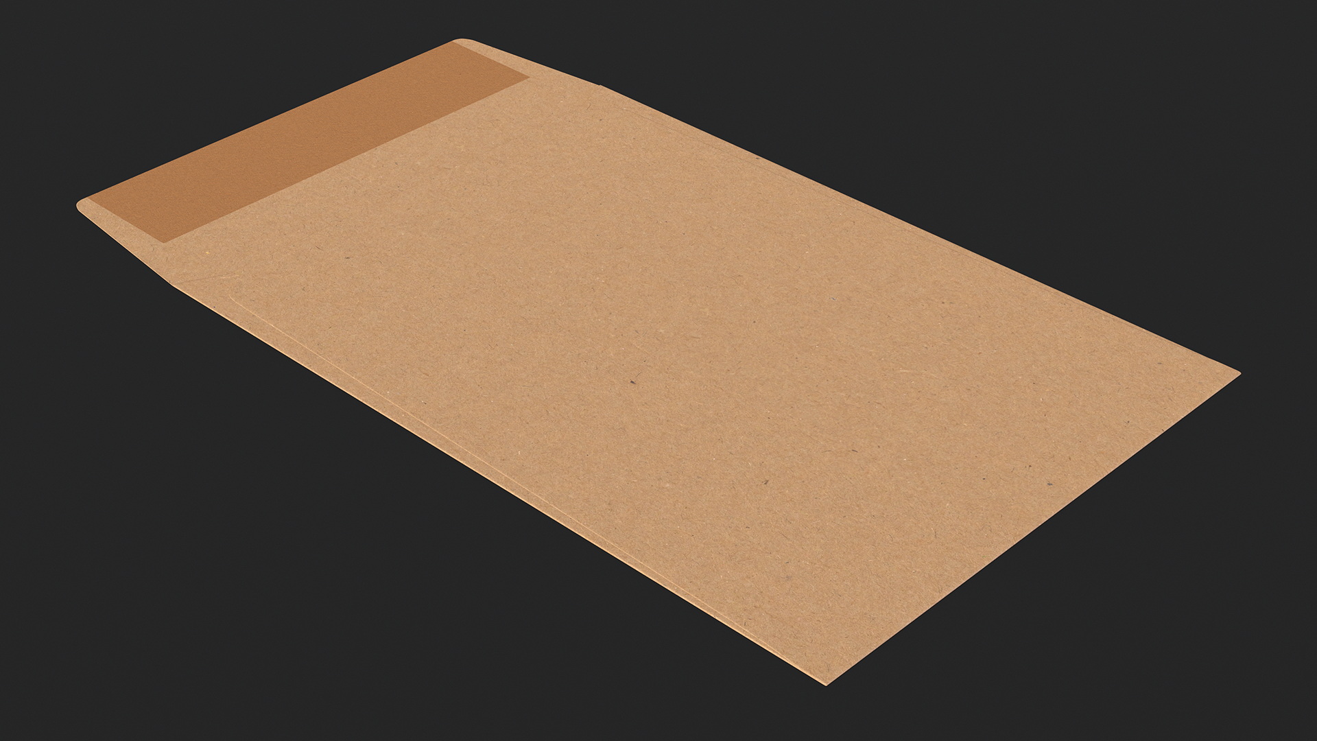 3D Small Pocket Envelope Kraft Paper model