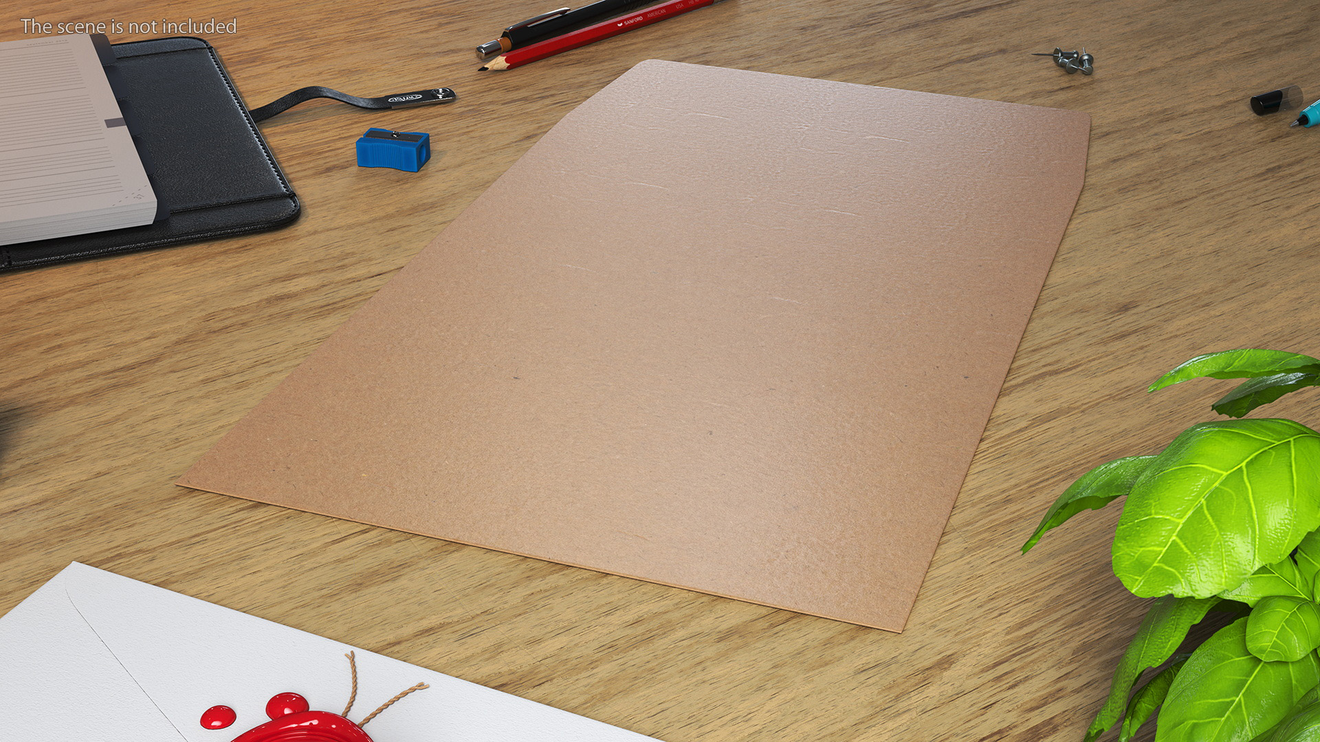 3D Small Pocket Envelope Kraft Paper model