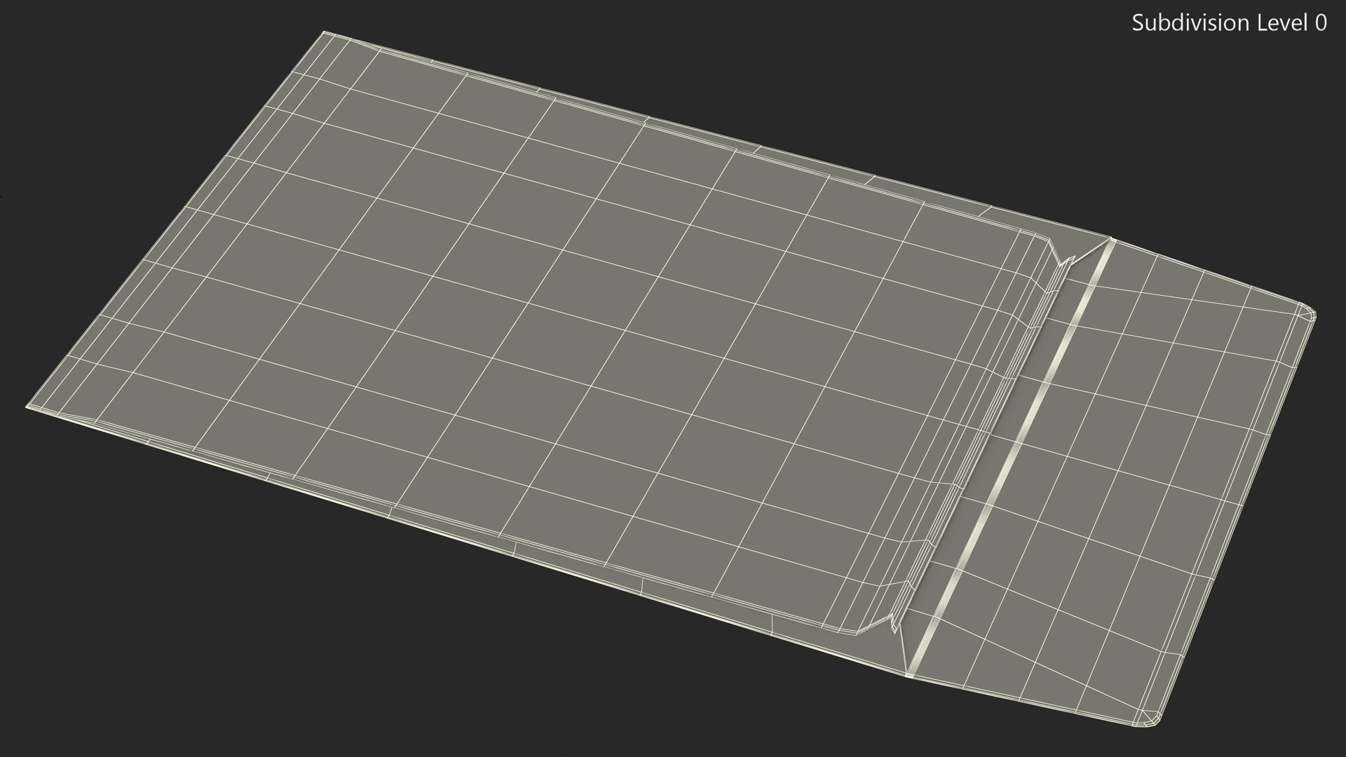 3D Small Pocket Envelope Kraft Paper model