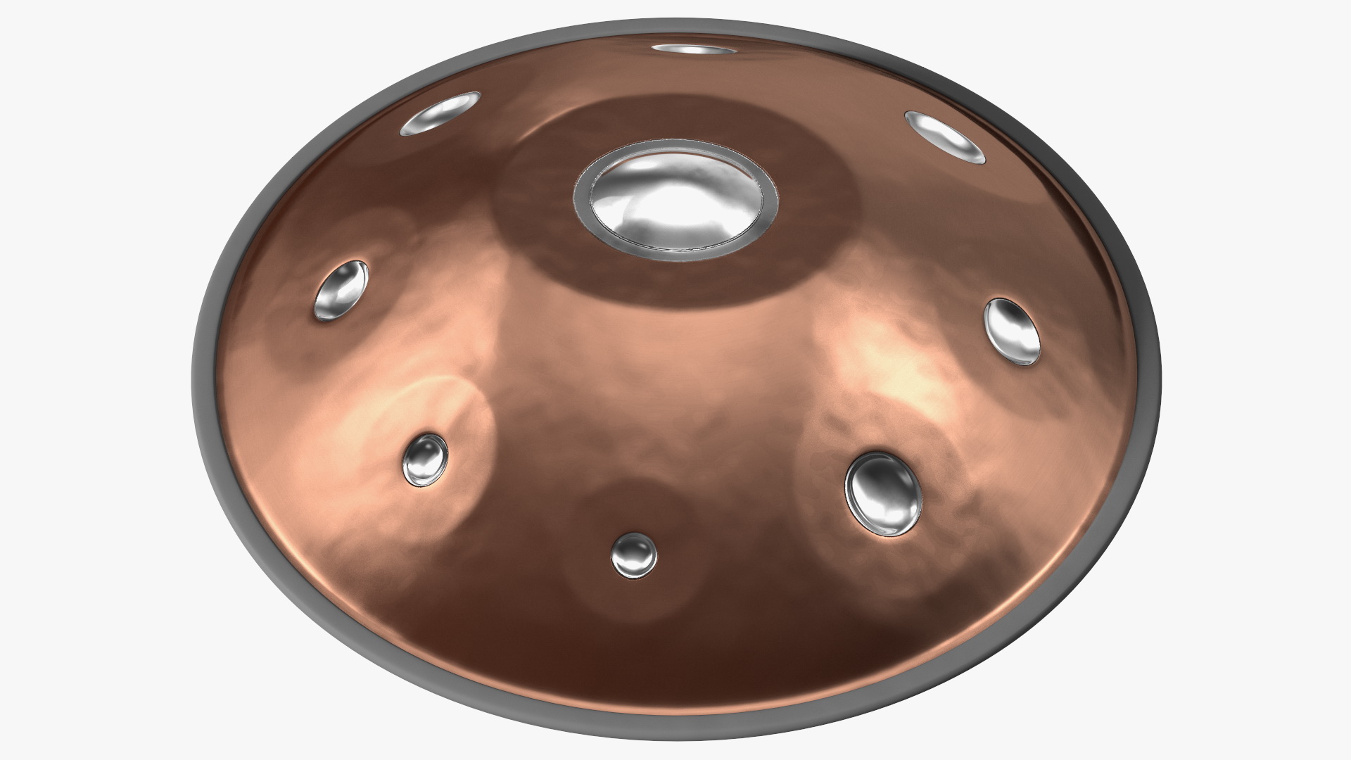 3D Hang Instrument Copper Steel model