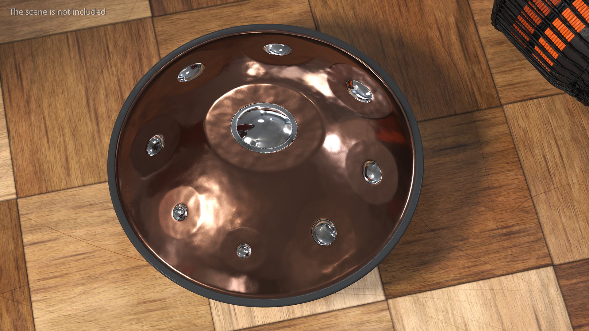 3D Hang Instrument Copper Steel model