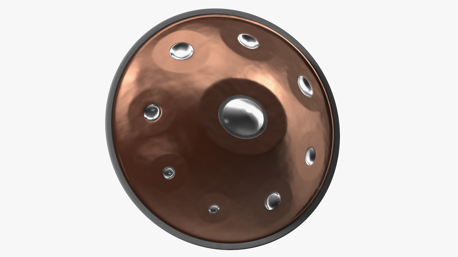 3D Hang Instrument Copper Steel model