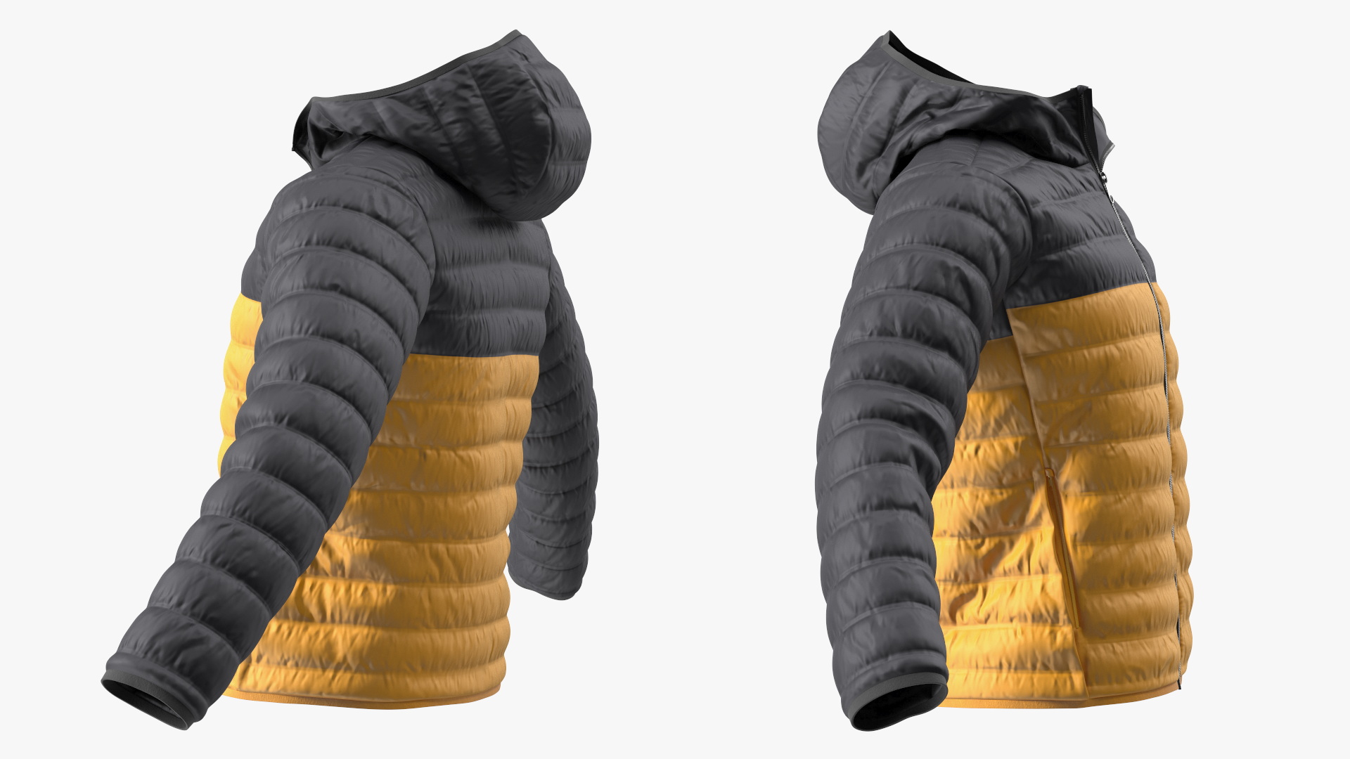 Yellow Columbia Jacket 3D
