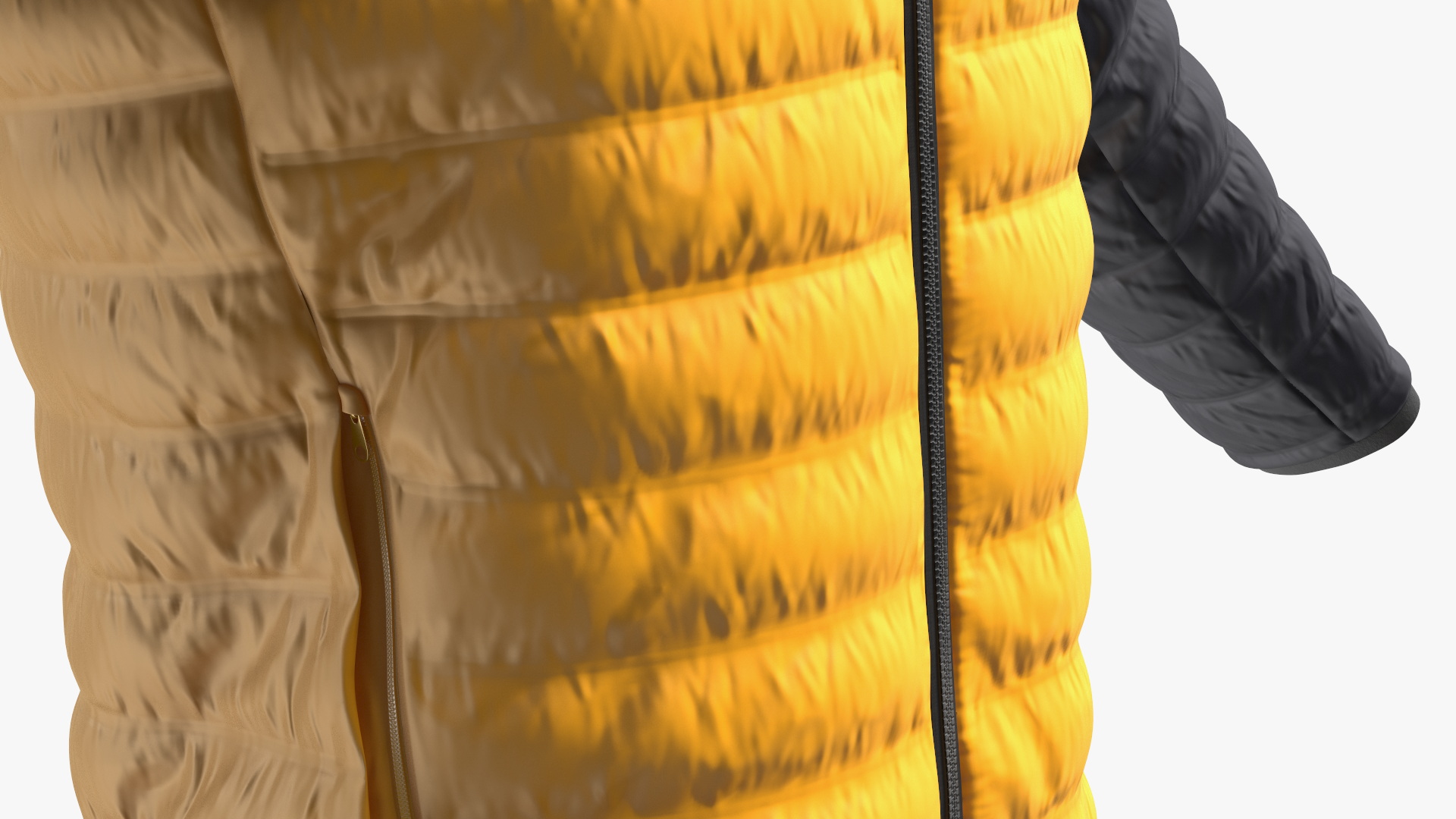 Yellow Columbia Jacket 3D