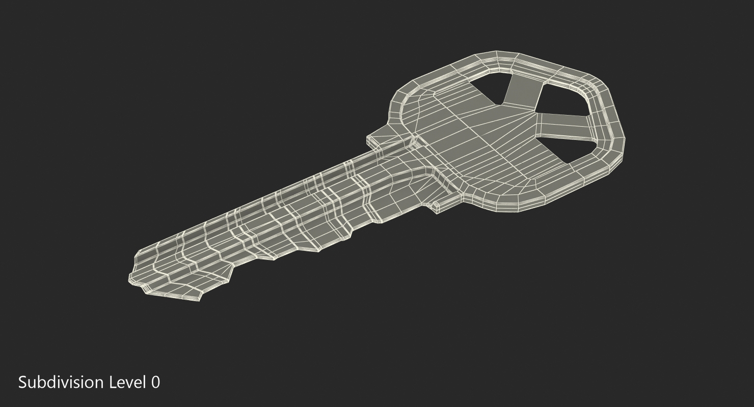 3D Bronse House Key