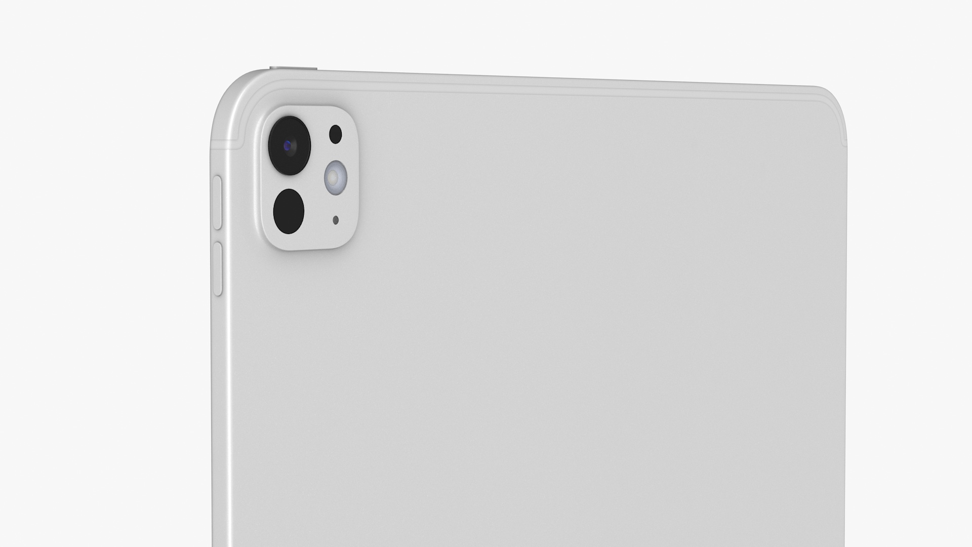 3D Silver IPad Pro 2024 13 Inch model