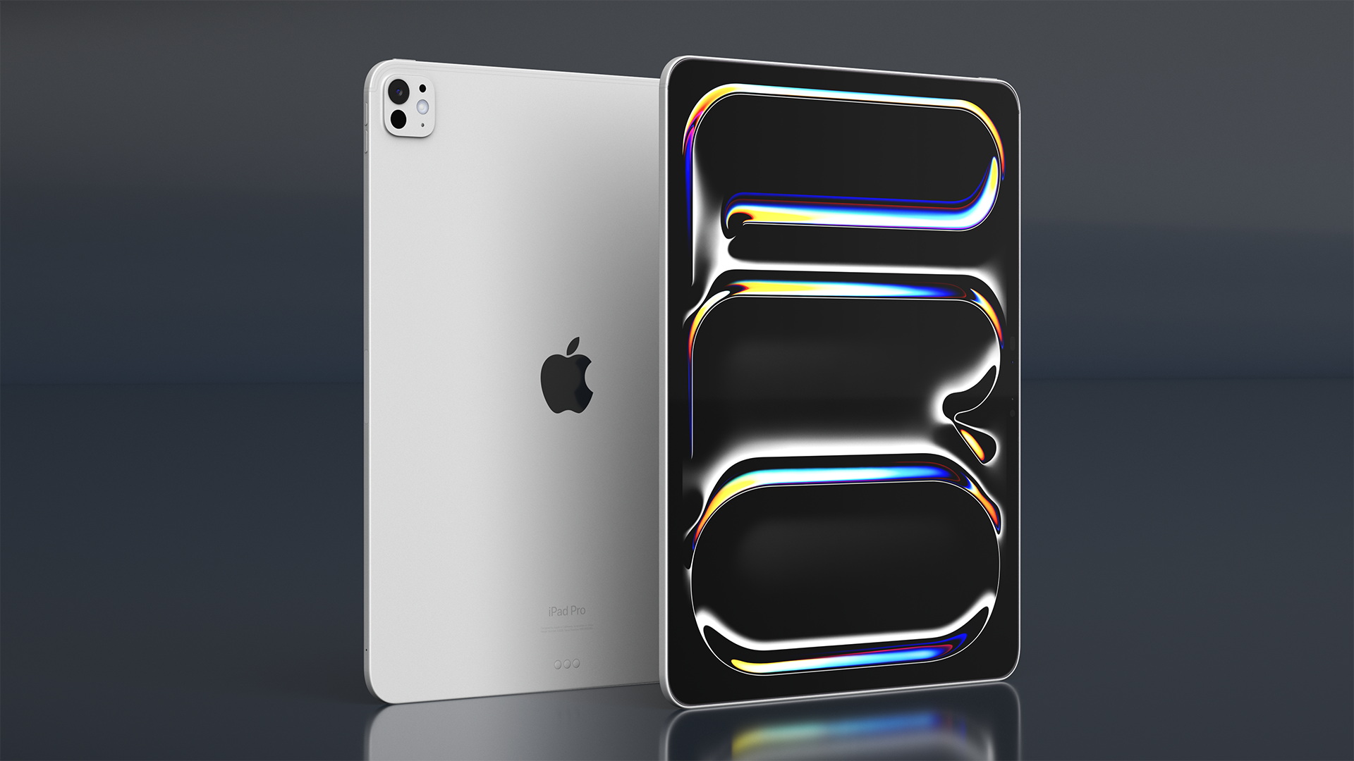 3D Silver IPad Pro 2024 13 Inch model