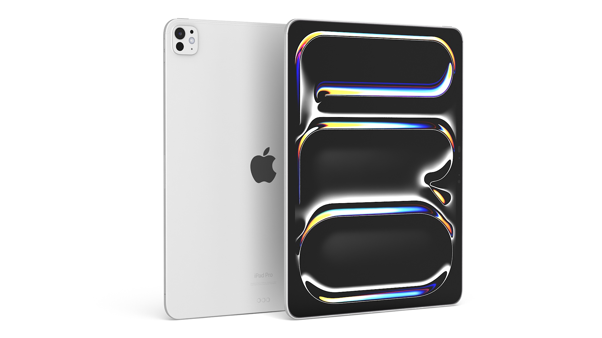 3D Silver IPad Pro 2024 13 Inch model