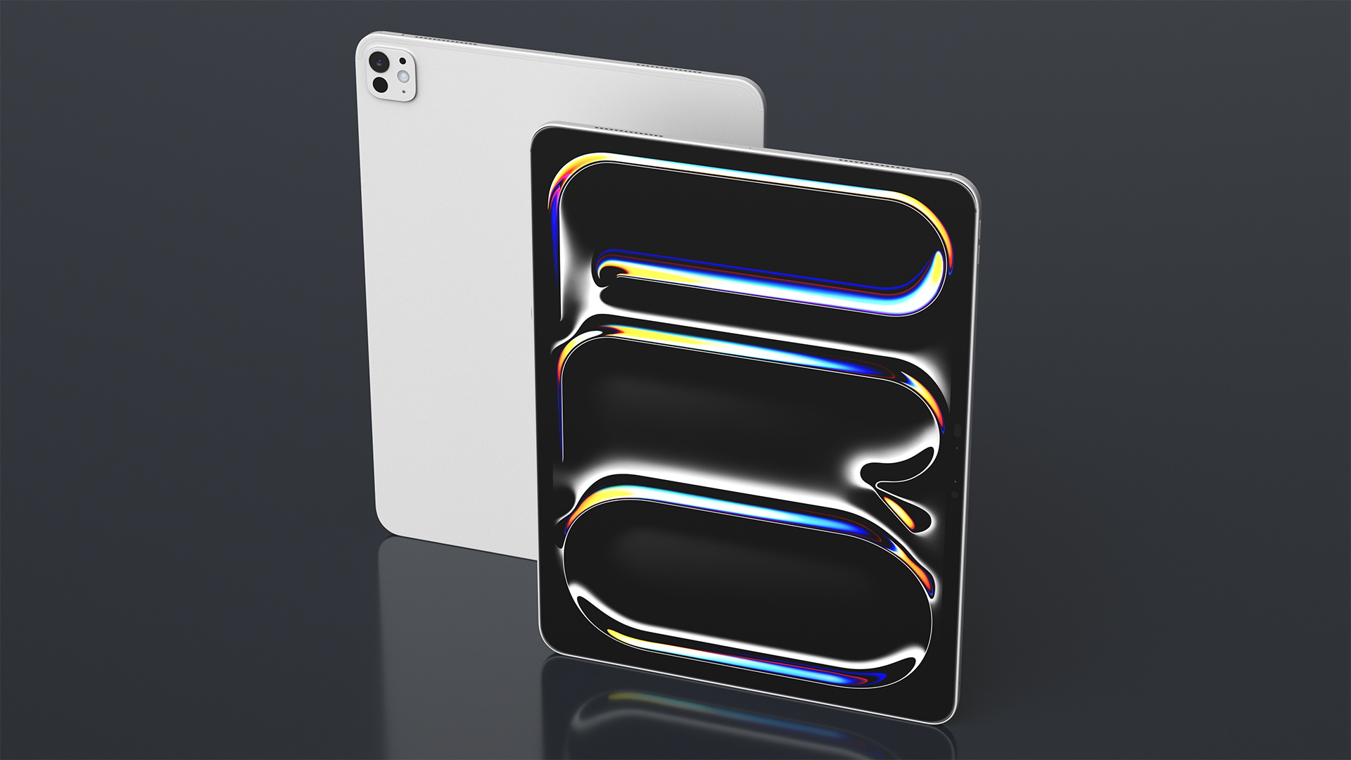 3D Silver IPad Pro 2024 13 Inch model