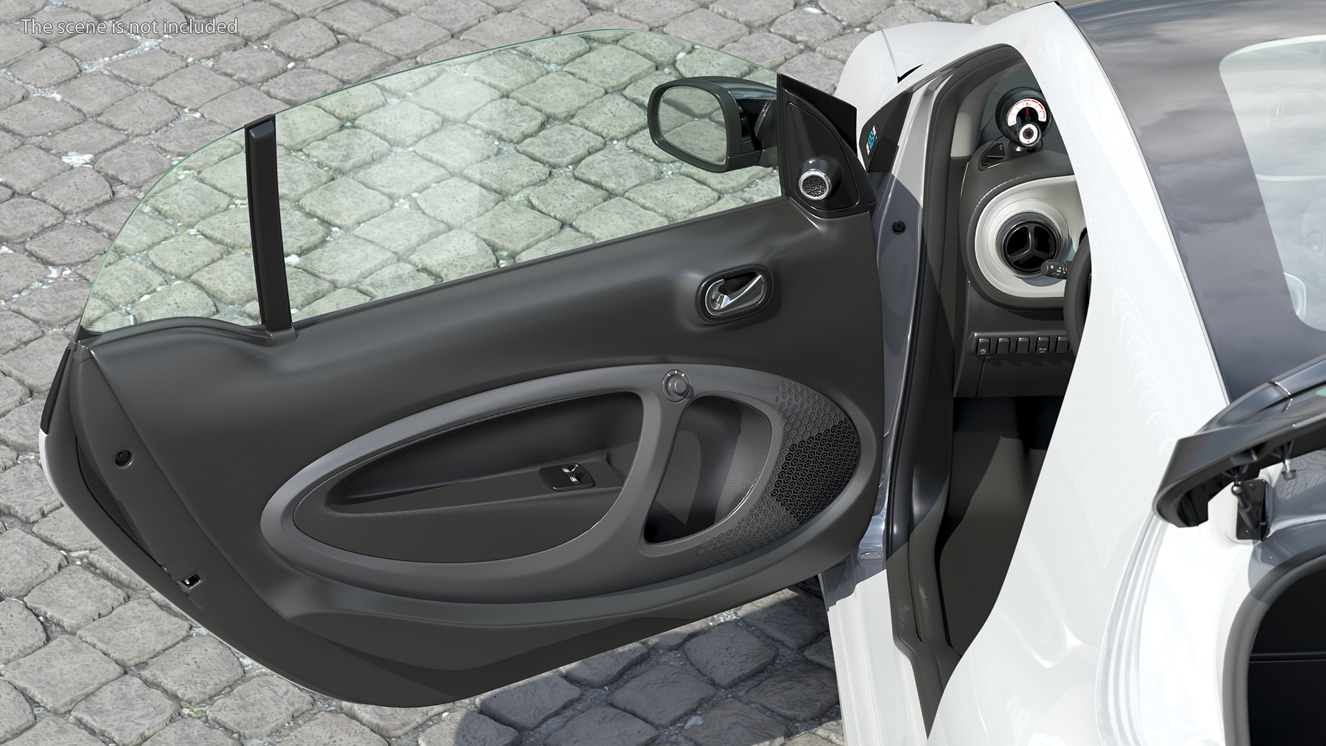 Smart EQ Fortwo Coupe Electric Rigged 3D