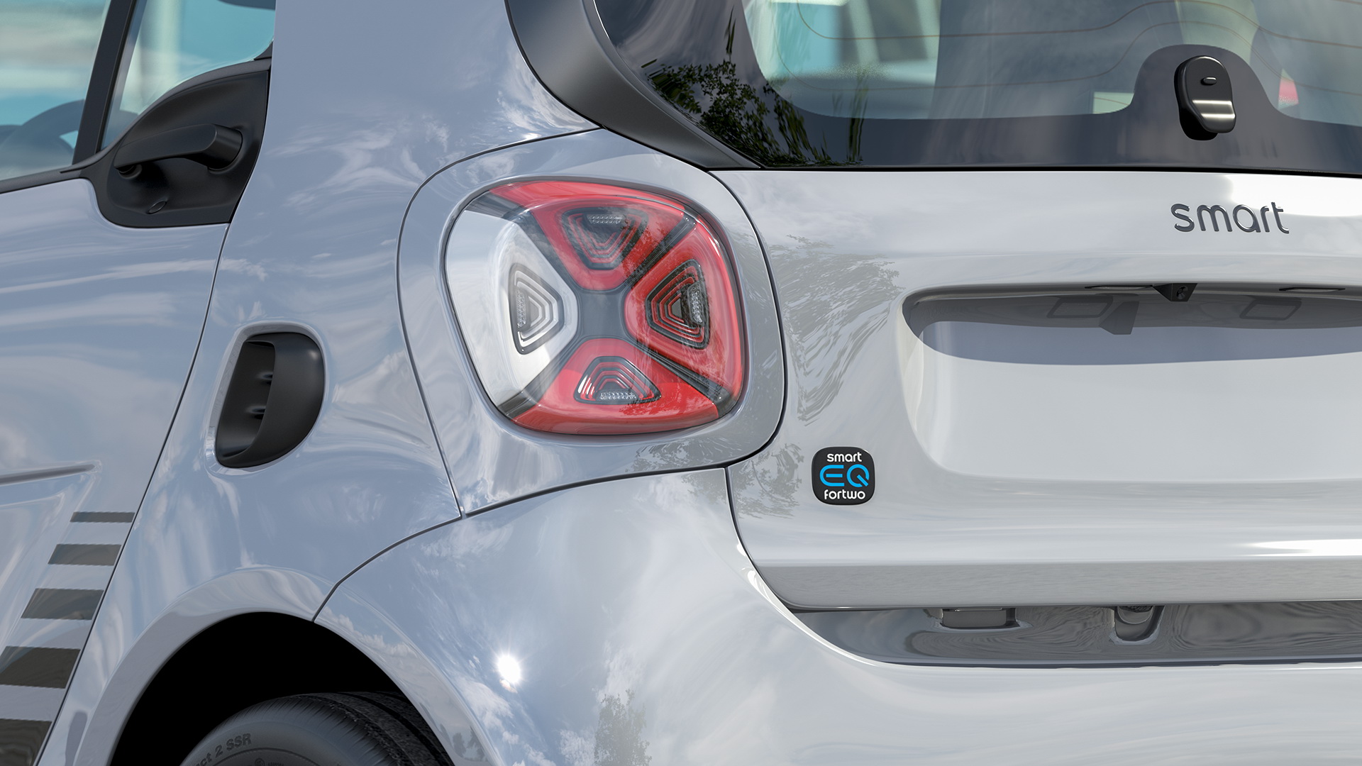 Smart EQ Fortwo Coupe Electric Rigged 3D