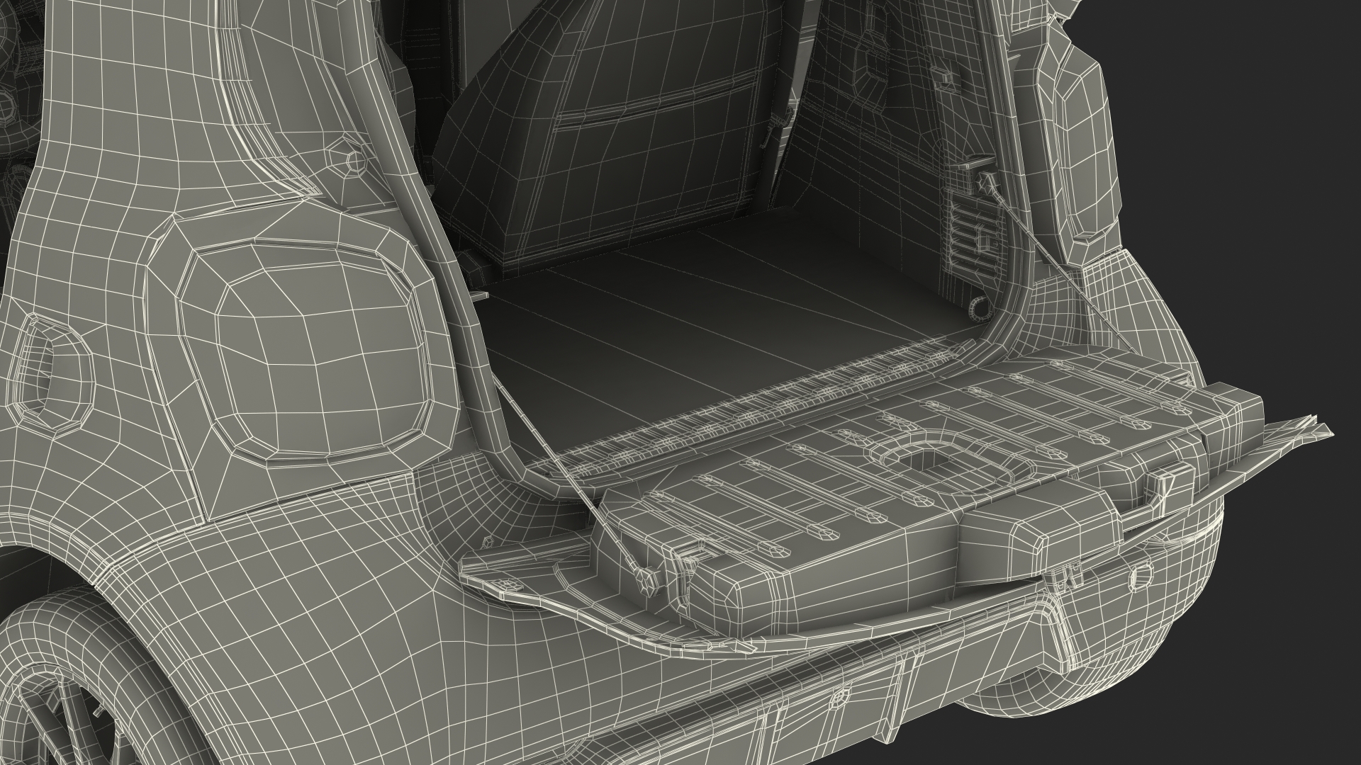 Smart EQ Fortwo Coupe Electric Rigged 3D