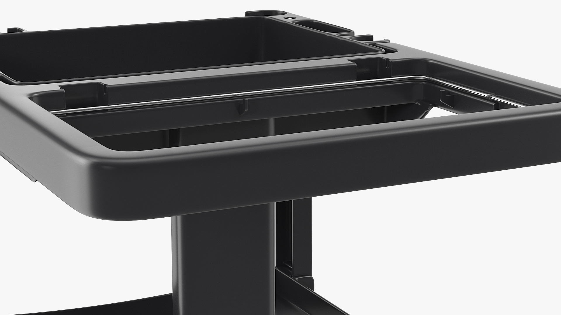 3D Multi Shelf Cleaning Trolley model