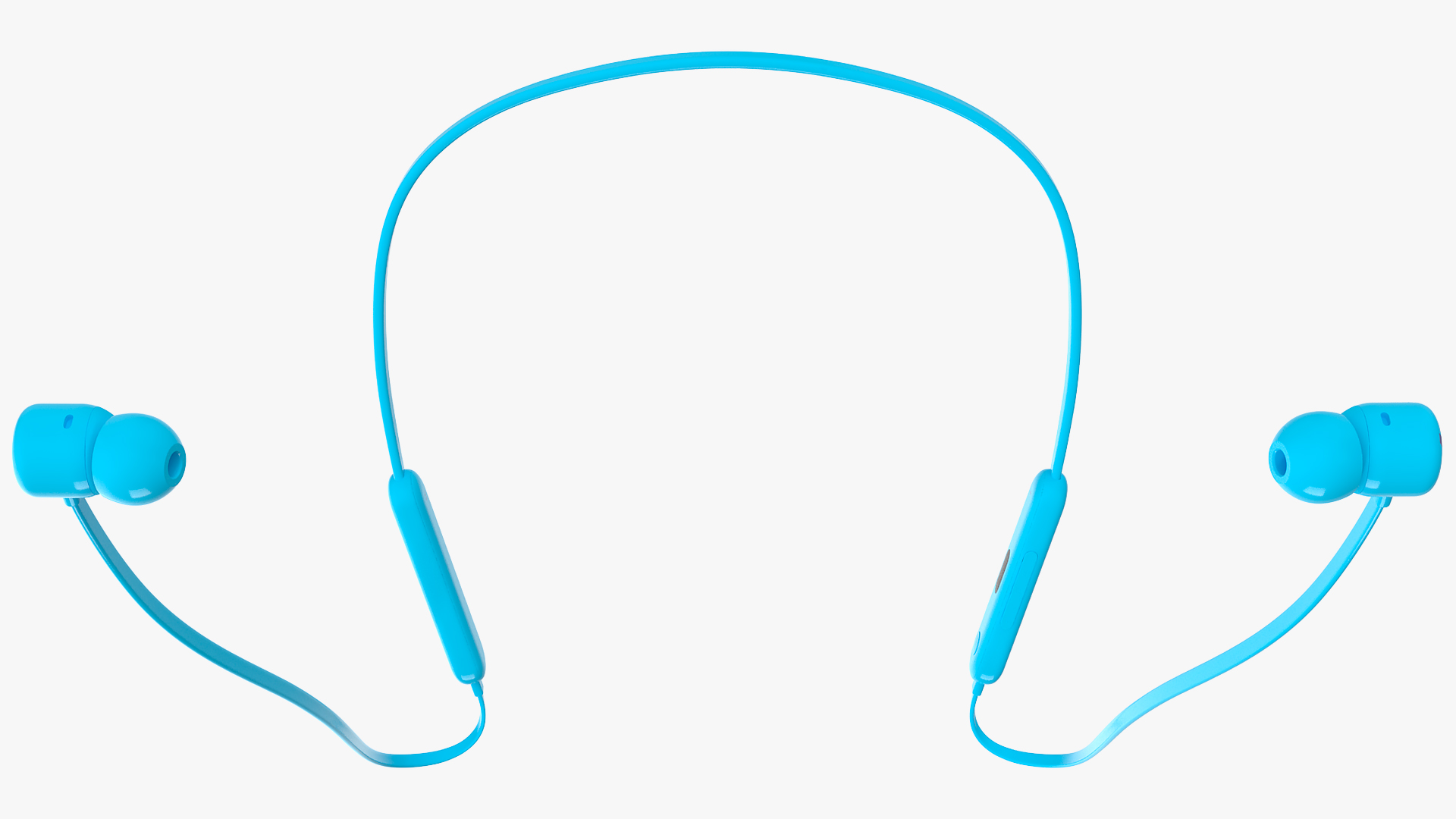 3D model Beats Flex Wireless Earphones Flame Blue