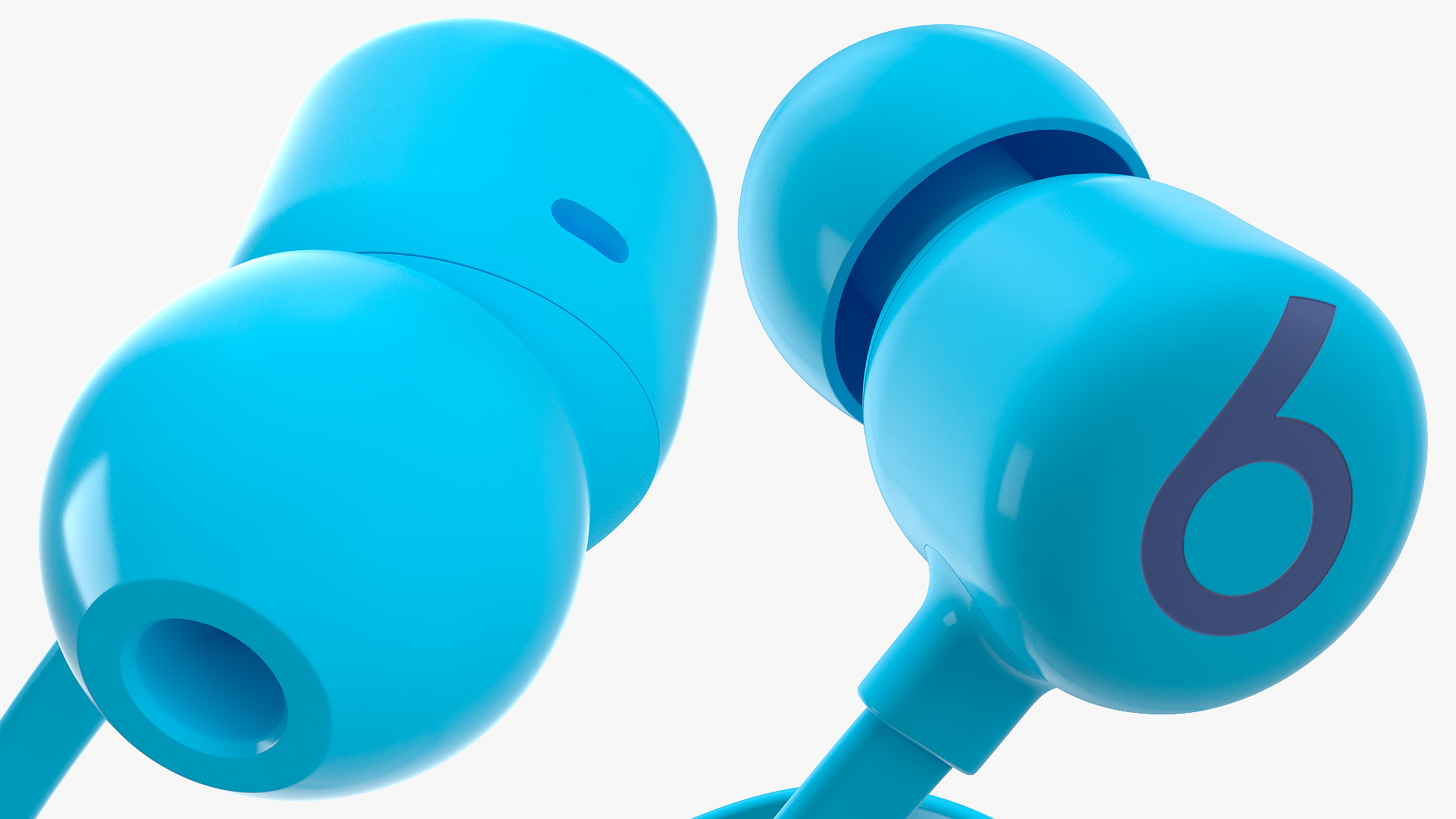3D model Beats Flex Wireless Earphones Flame Blue
