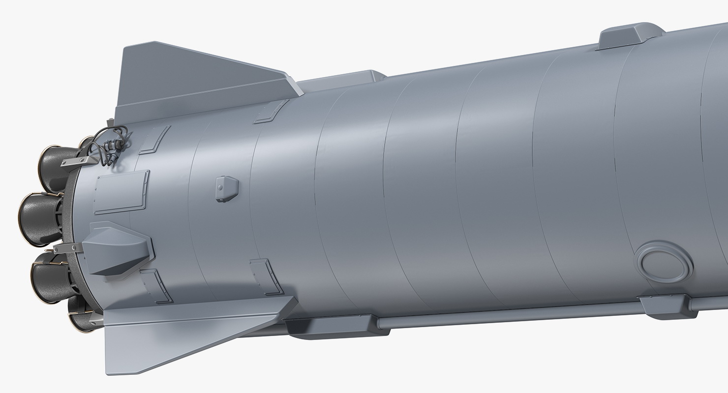Heavy Starship With Booster 3D