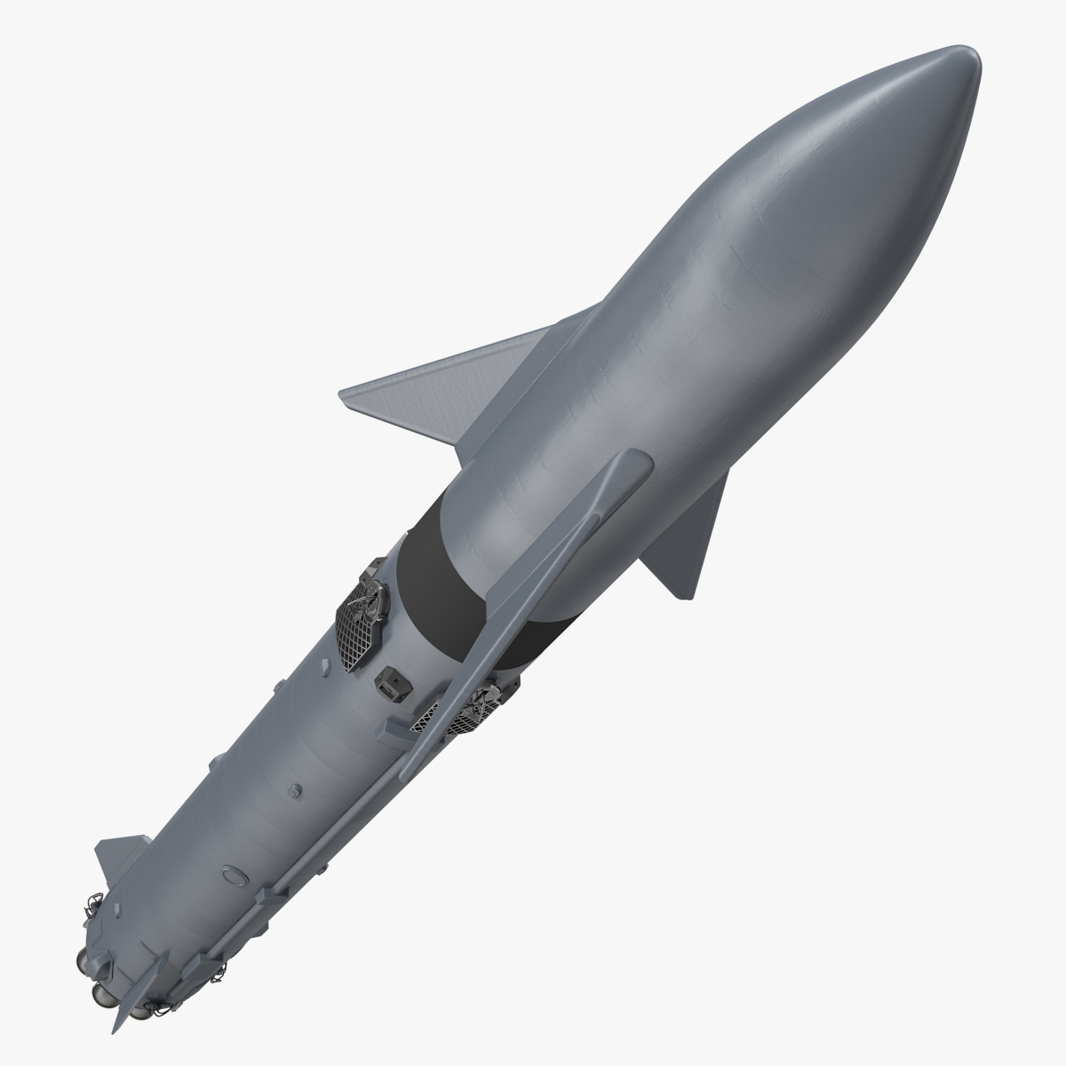 Heavy Starship With Booster, view 3
