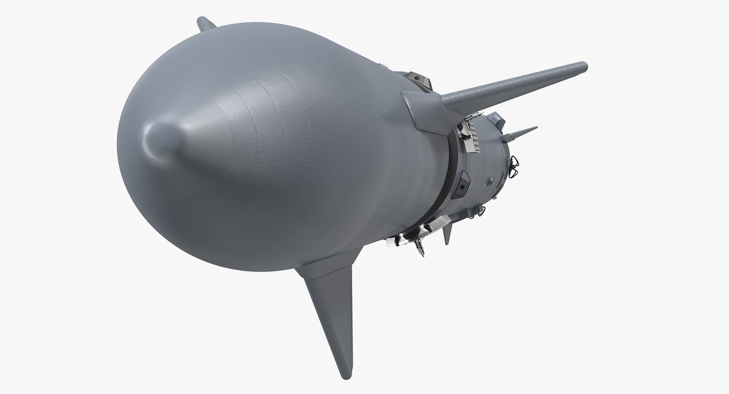 Heavy Starship With Booster 3D
