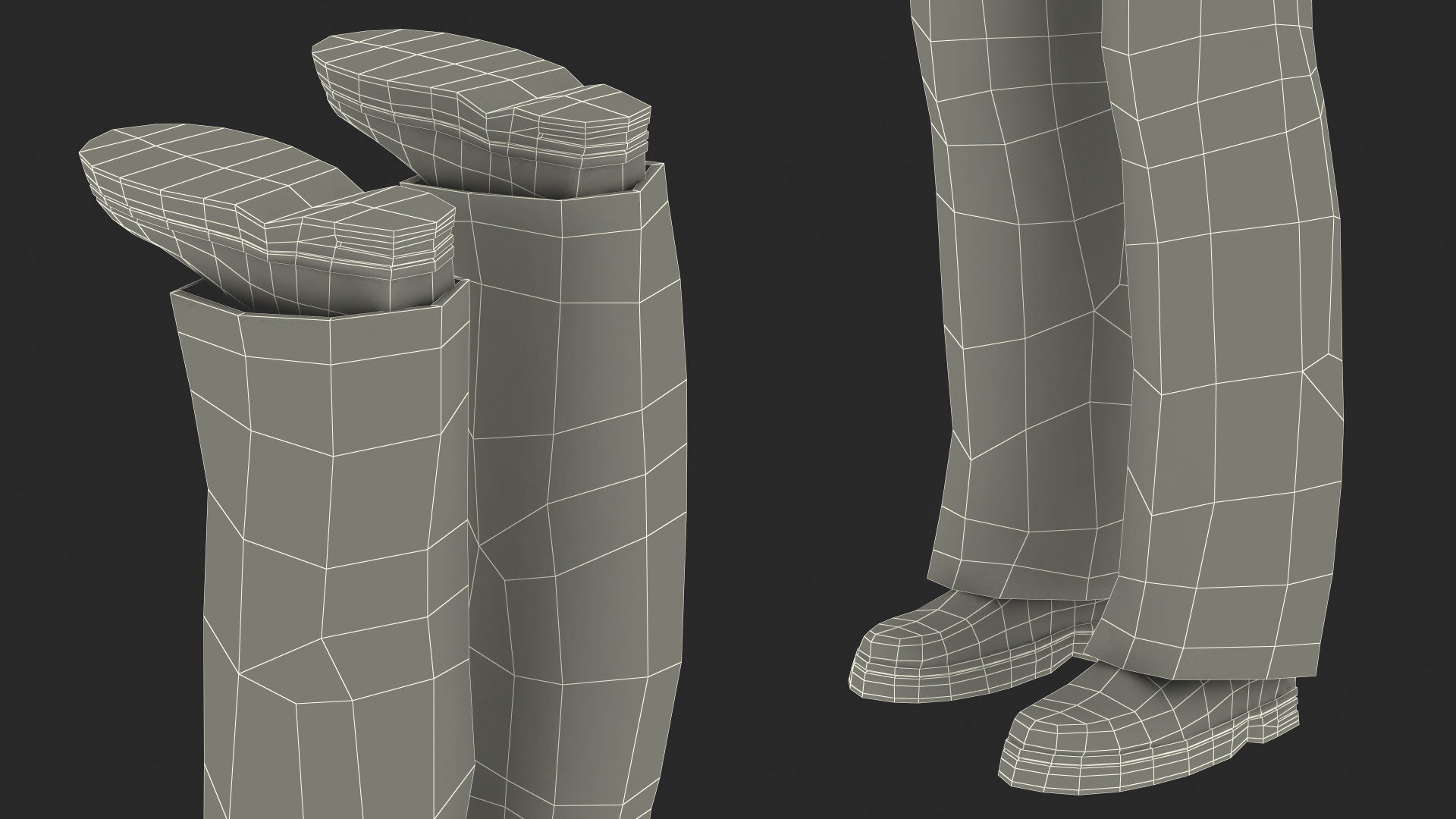 3D model Man Repairing Mechanism with Optivisor Glass Binocular Rigged for Modo