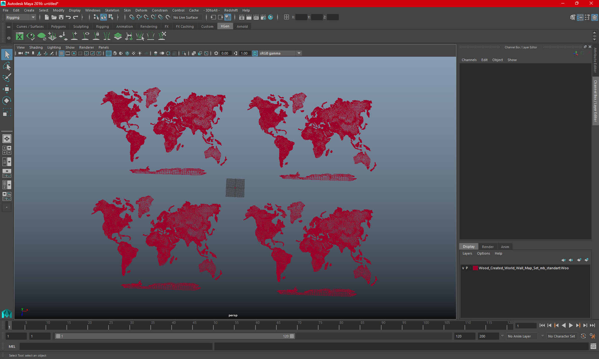 3D Wood Created World Wall Map Set