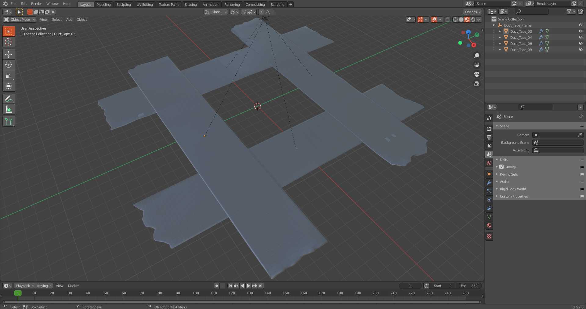 3D model Duct Tape Frame