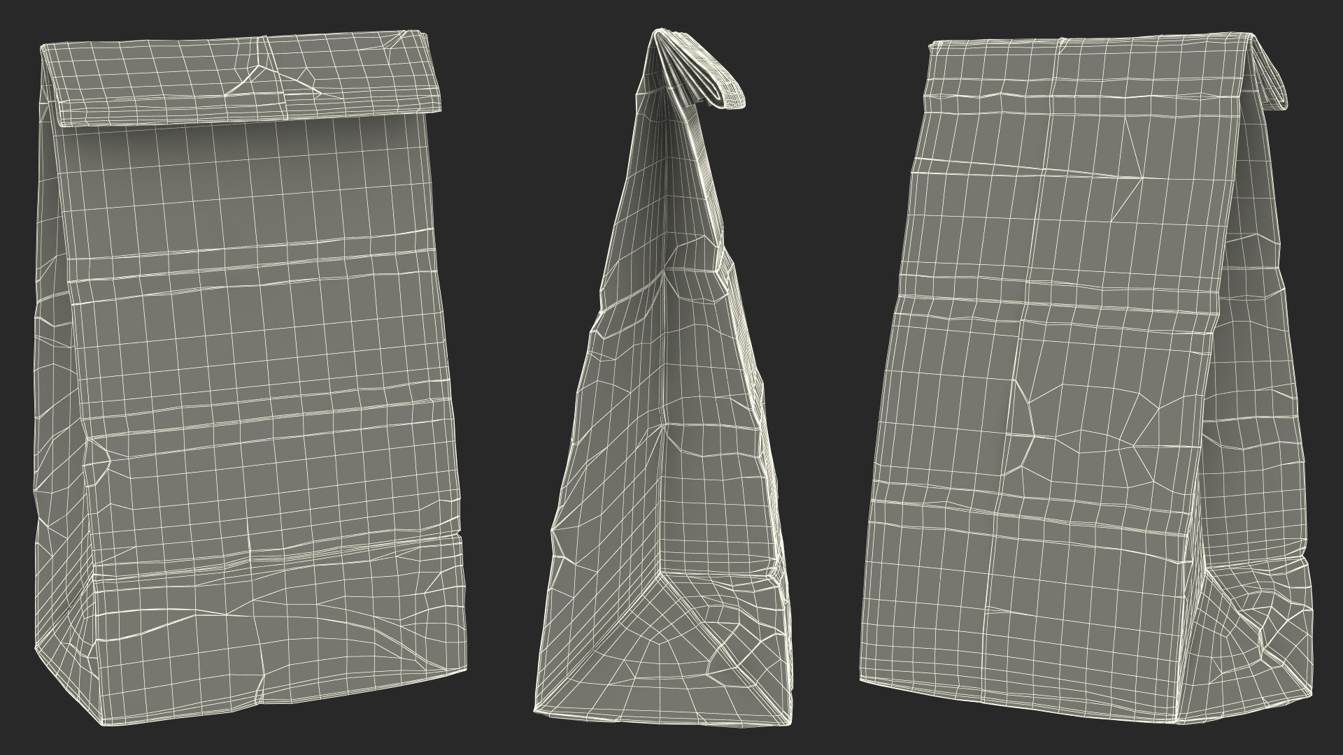 3D model Paper Lunch Bag