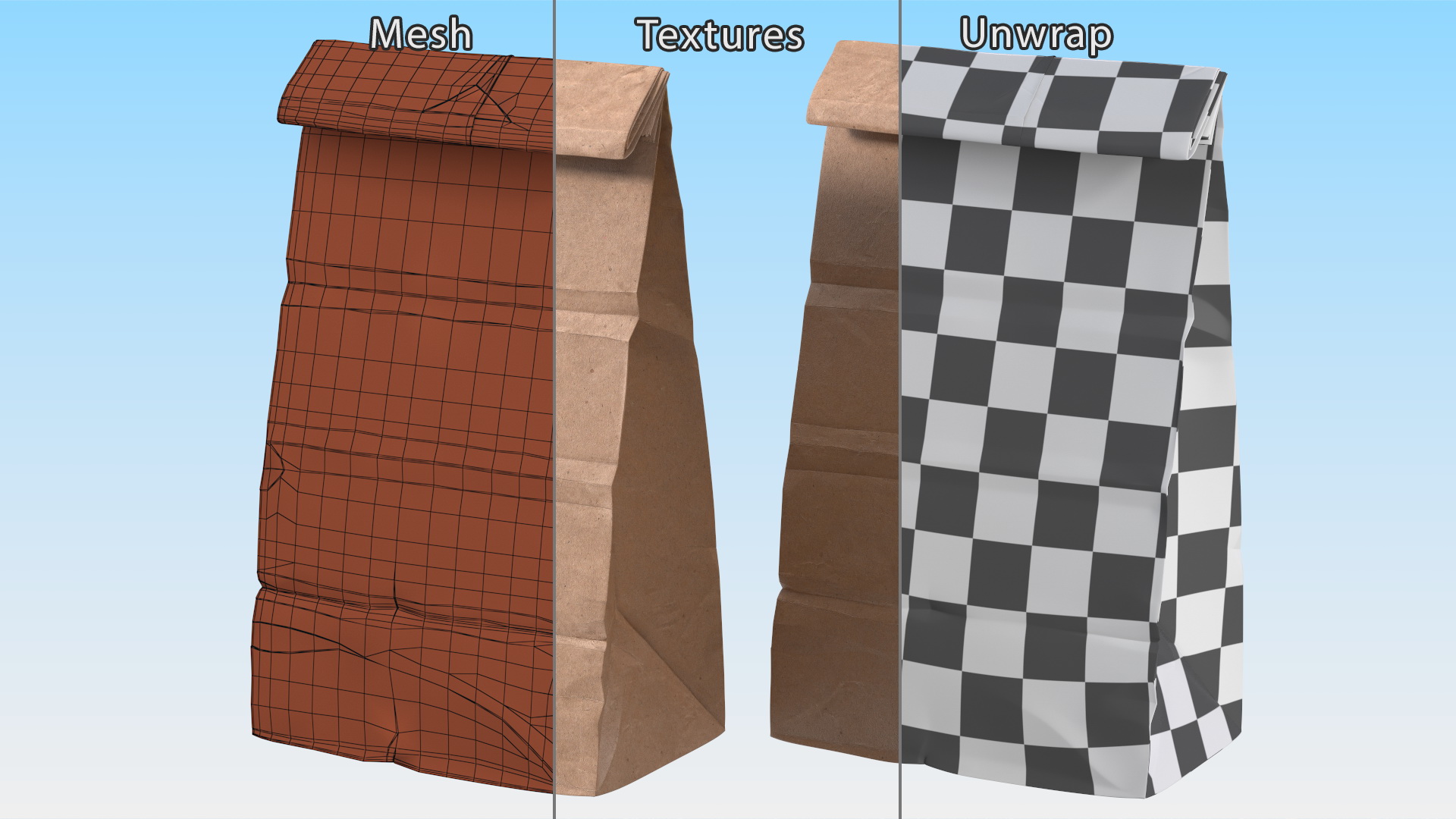 3D model Paper Lunch Bag