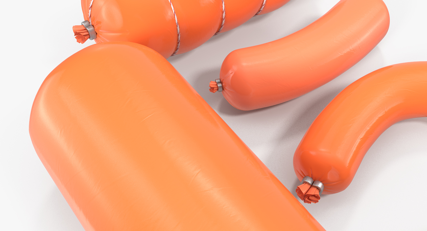Different Types of Sausages 3D