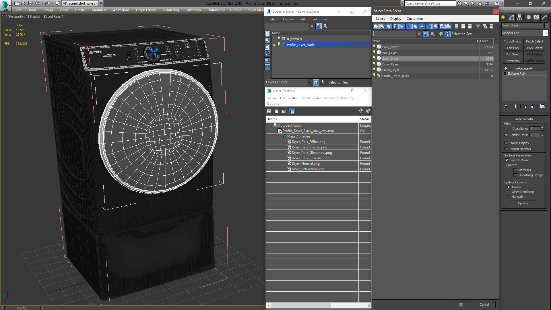 Profile Dryer Black 3D model