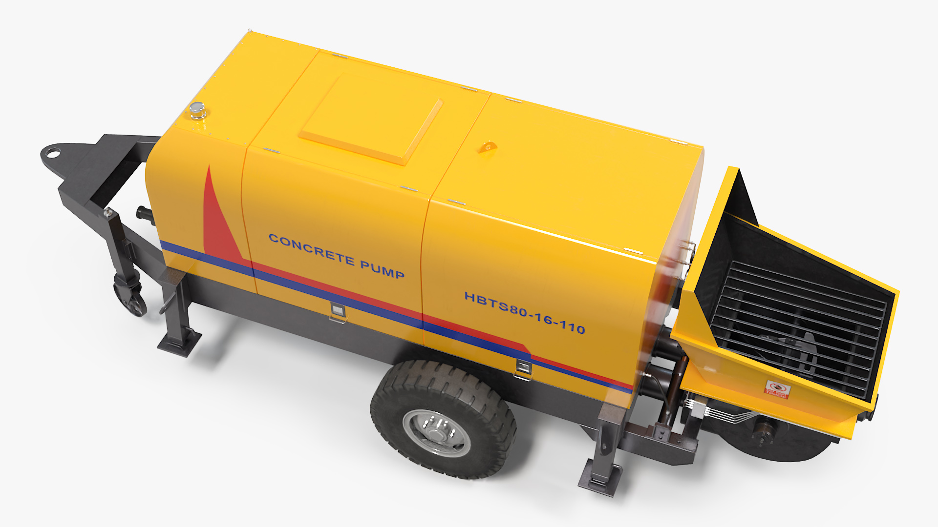 Concrete Pump and Mixer Truck 3D model