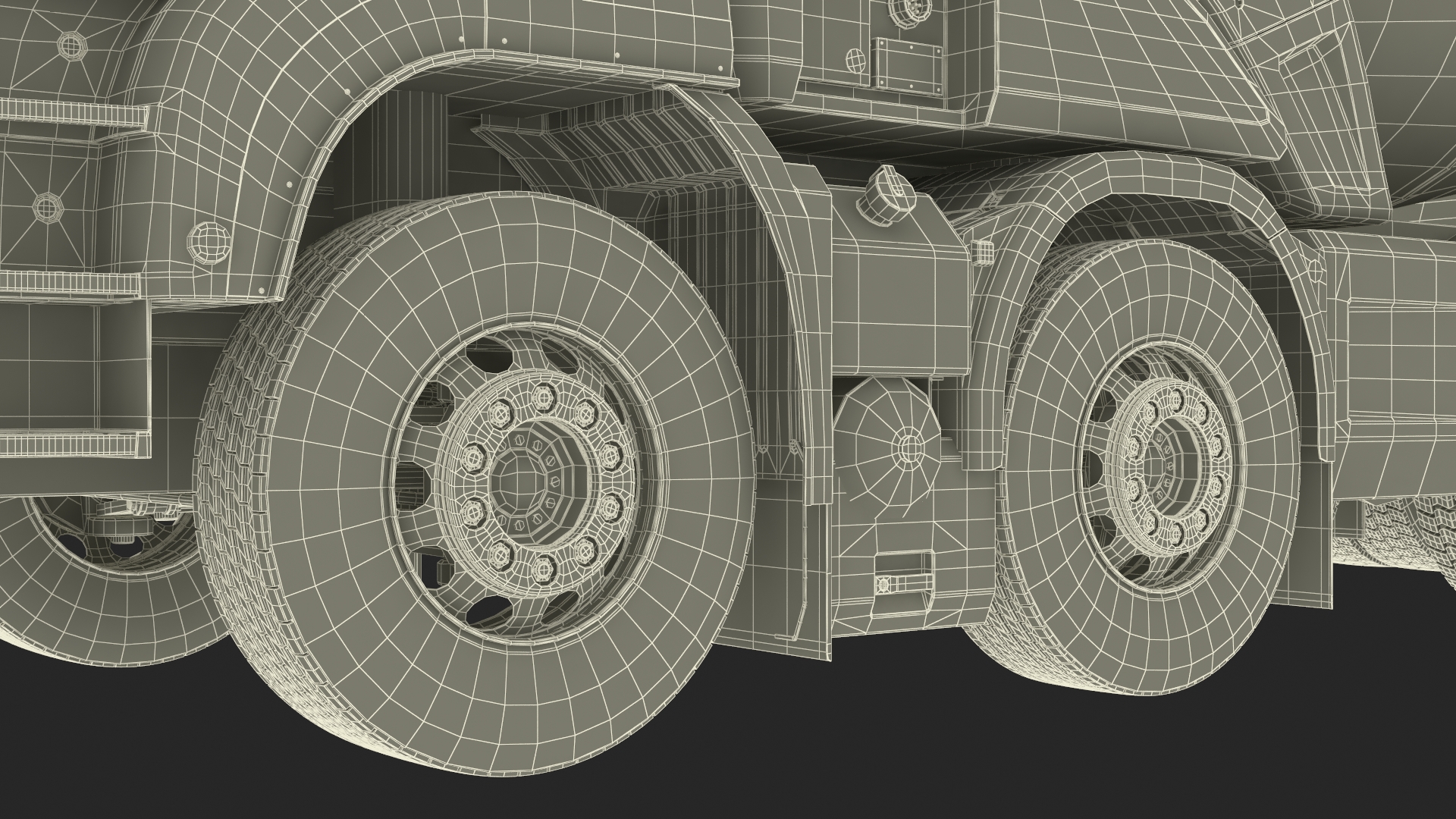 Concrete Pump and Mixer Truck 3D model
