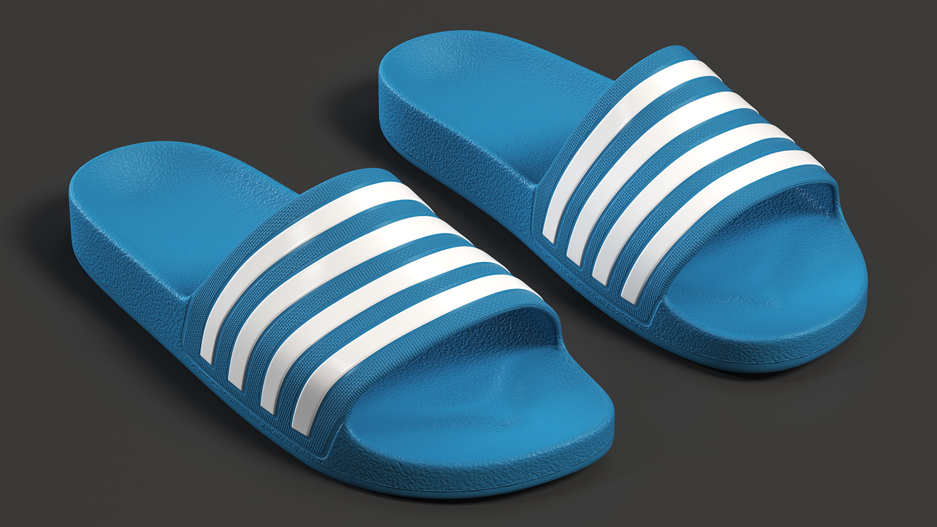 Flip-Flop Slippers Light Blue 3D model