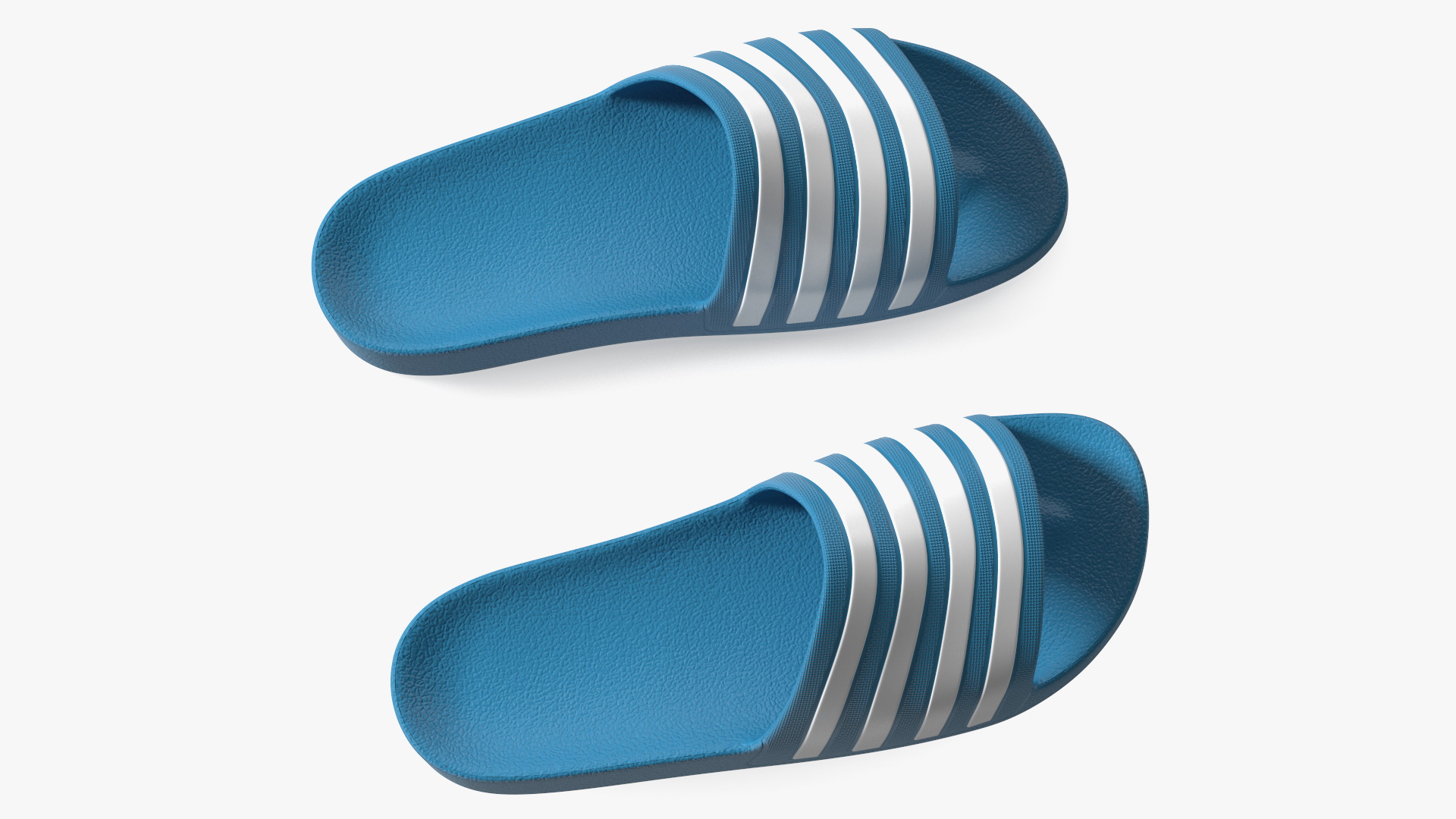 Flip-Flop Slippers Light Blue 3D model