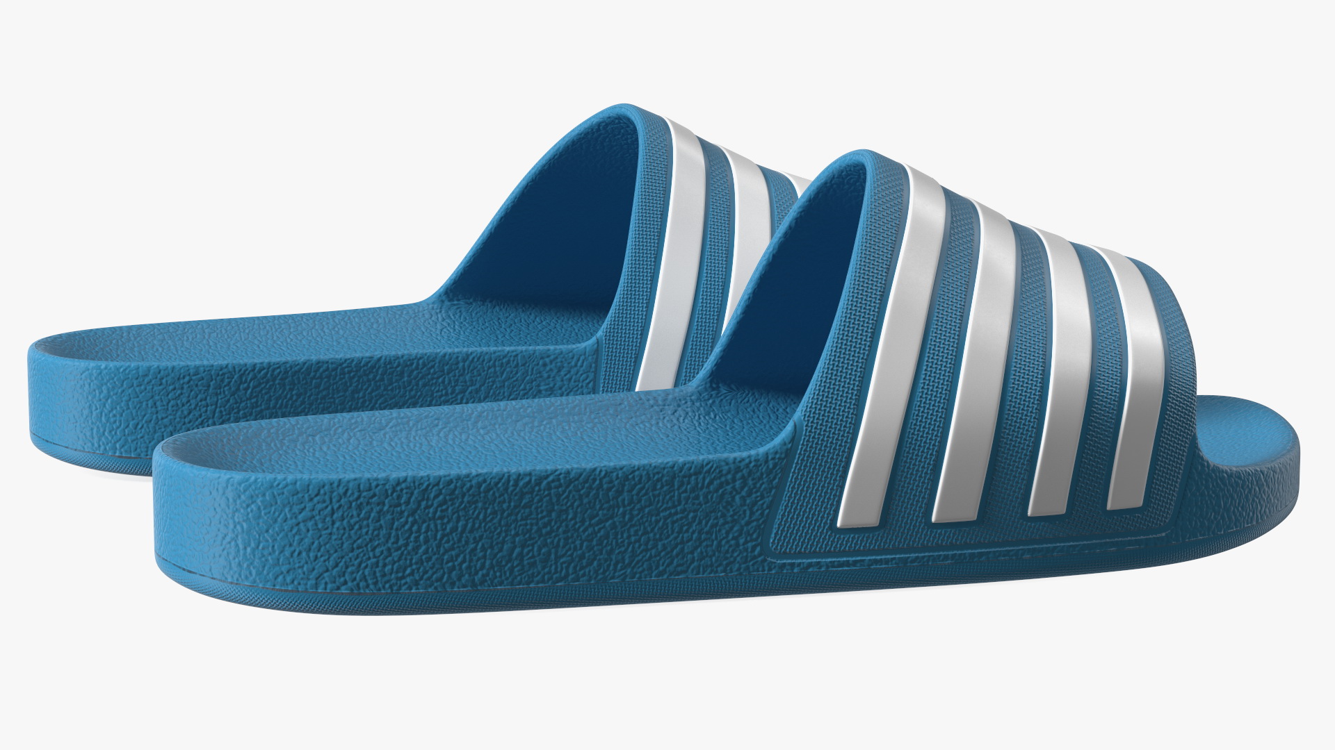Flip-Flop Slippers Light Blue 3D model