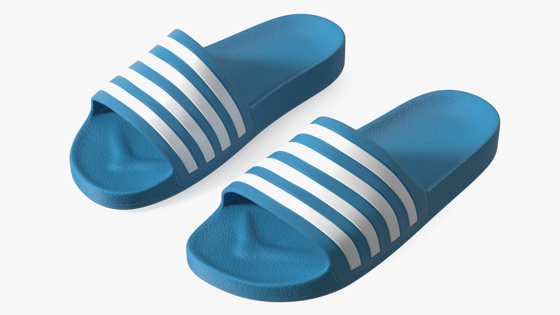 Flip-Flop Slippers Light Blue 3D model