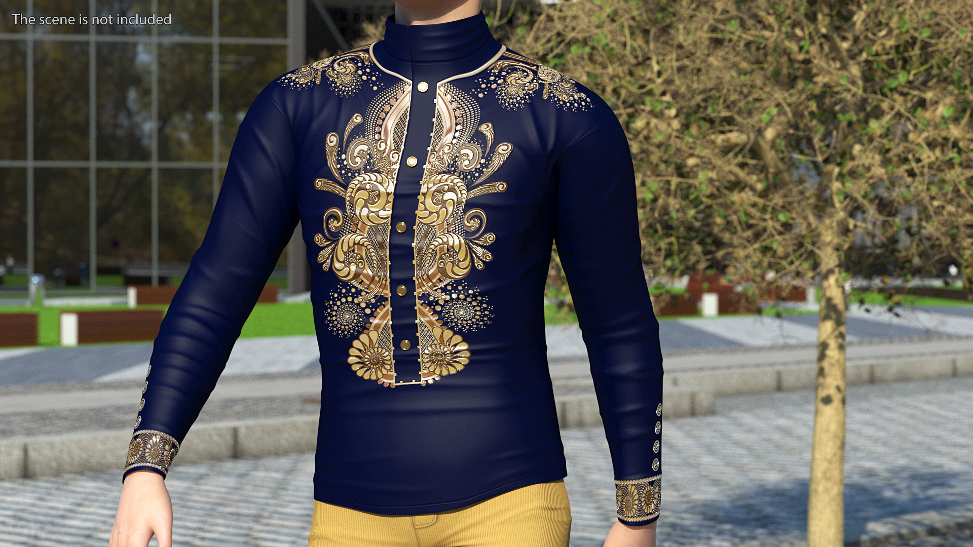 3D model Asian Man Fashionable Style Walking Pose