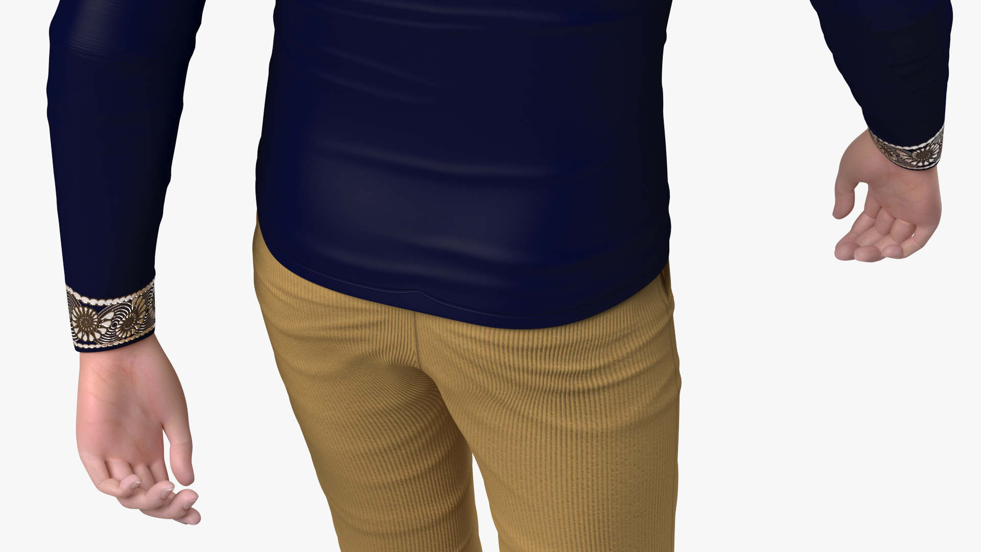 3D model Asian Man Fashionable Style Walking Pose