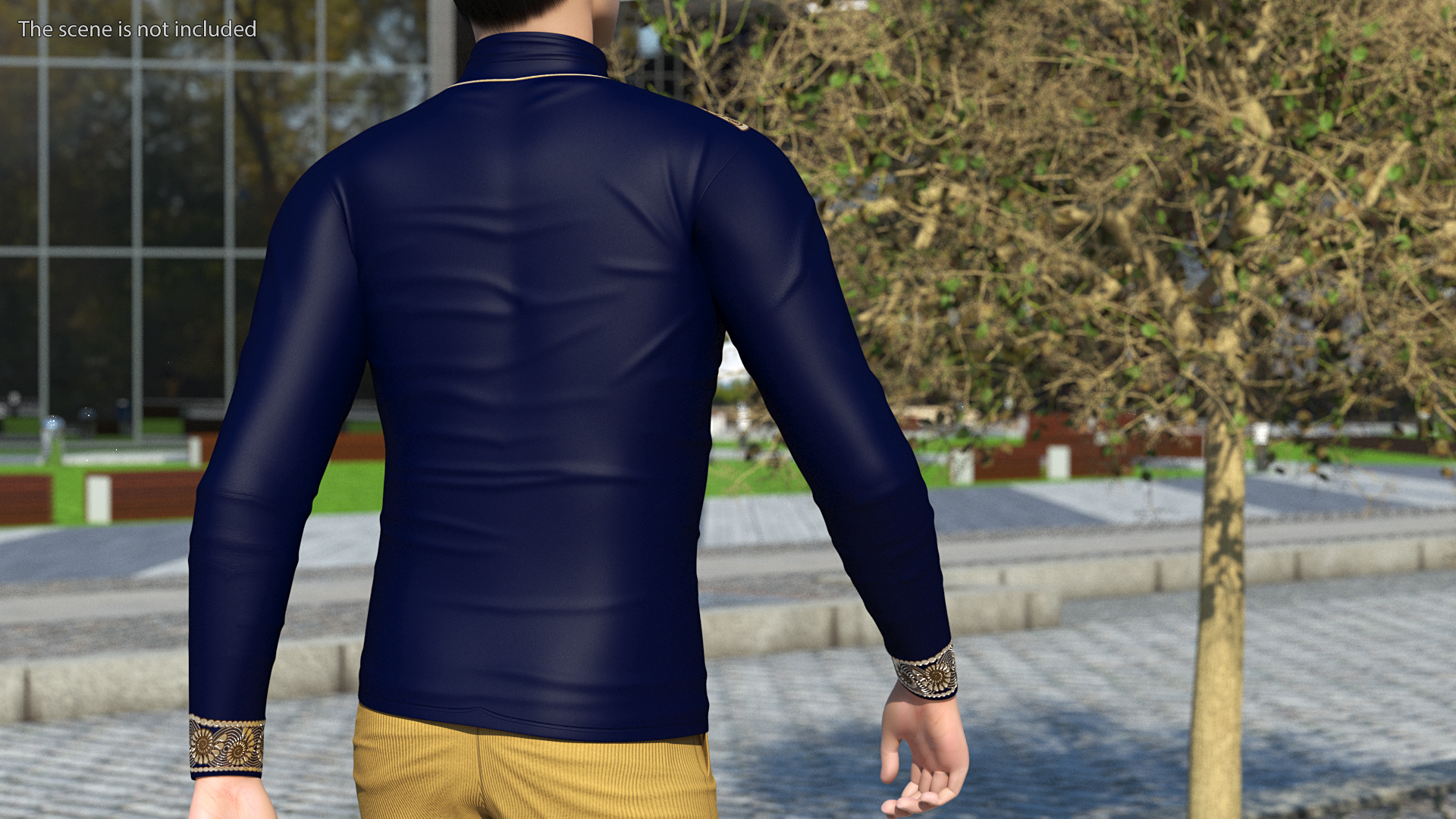 3D model Asian Man Fashionable Style Walking Pose