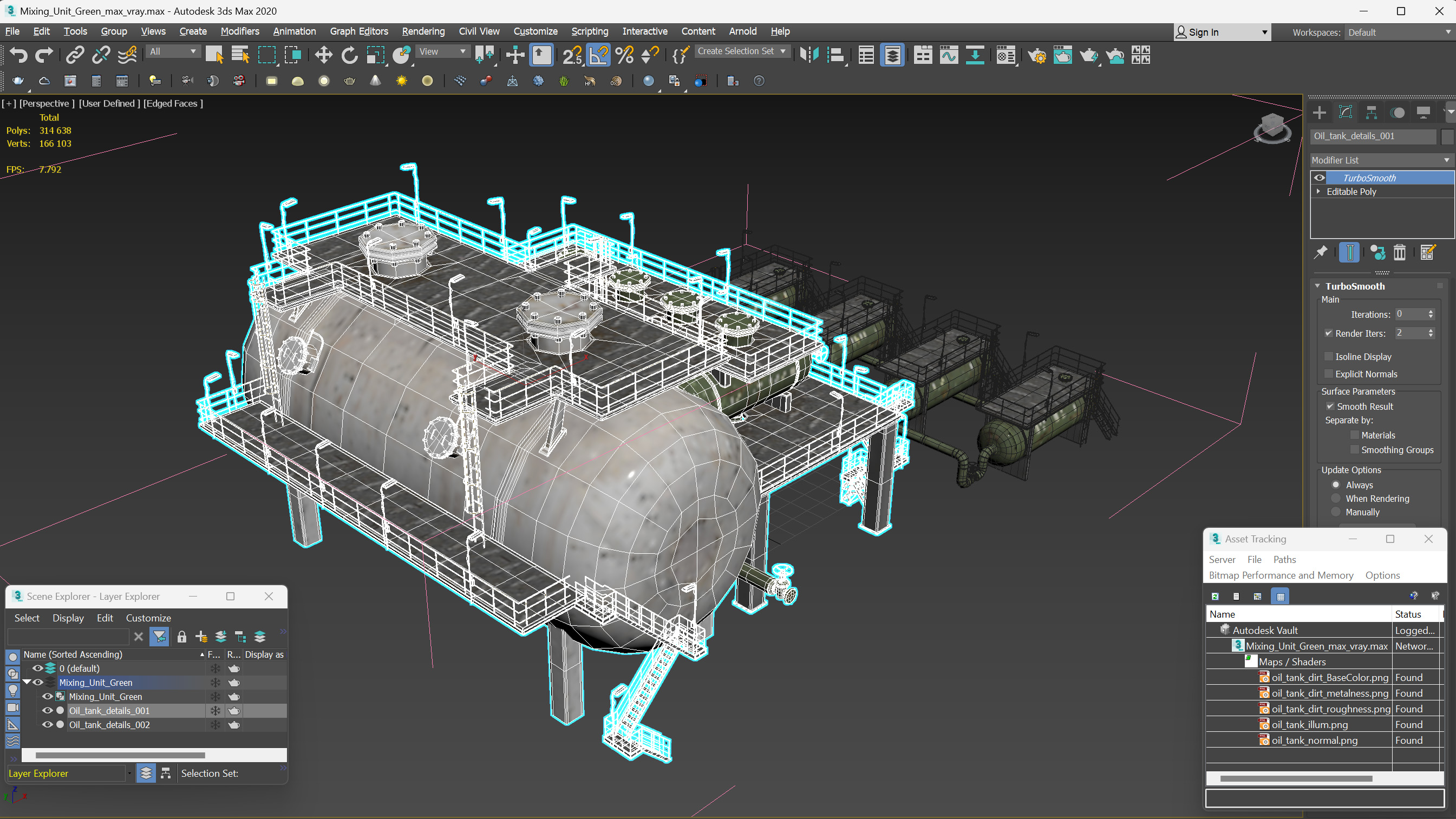 Mixing Unit Green 3D