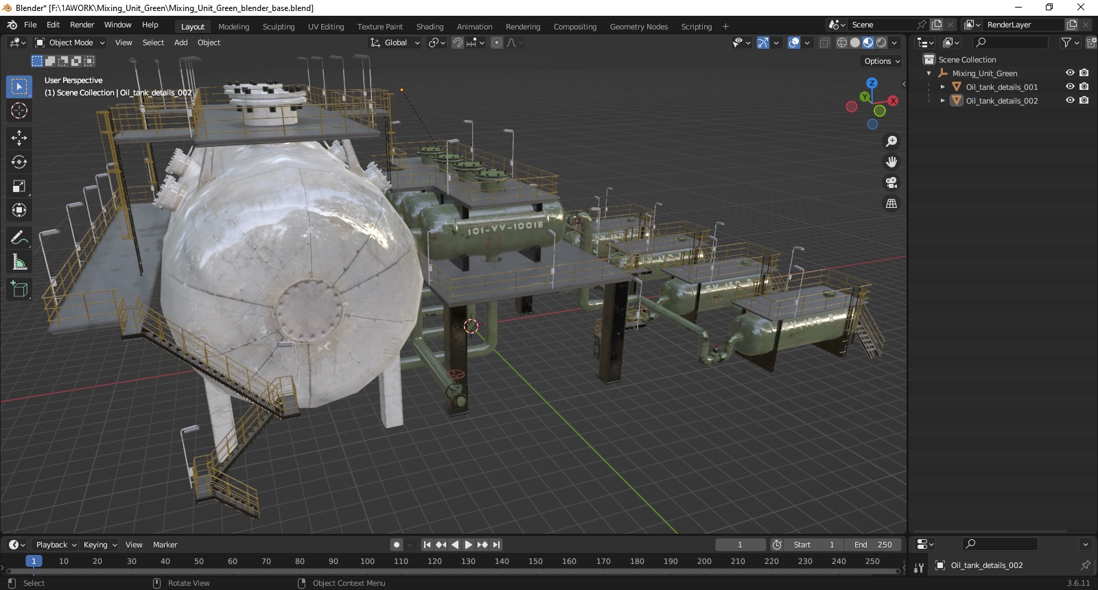 Mixing Unit Green 3D