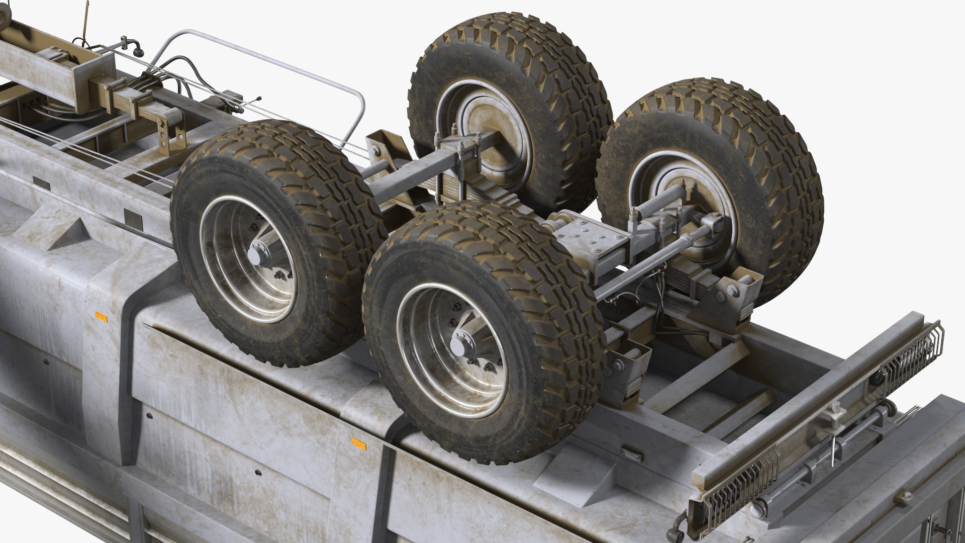 3D Harvester Massey Ferguson with Tractor with Agricultural Trailer Rigged
