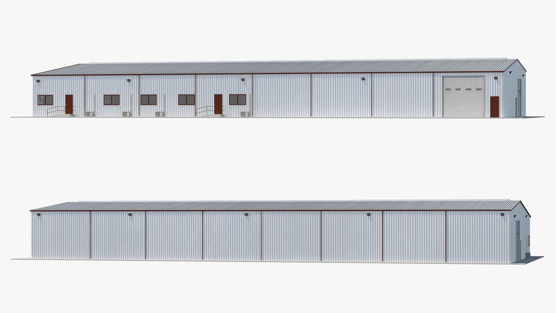 Industrial Warehouse Exterior 3D model
