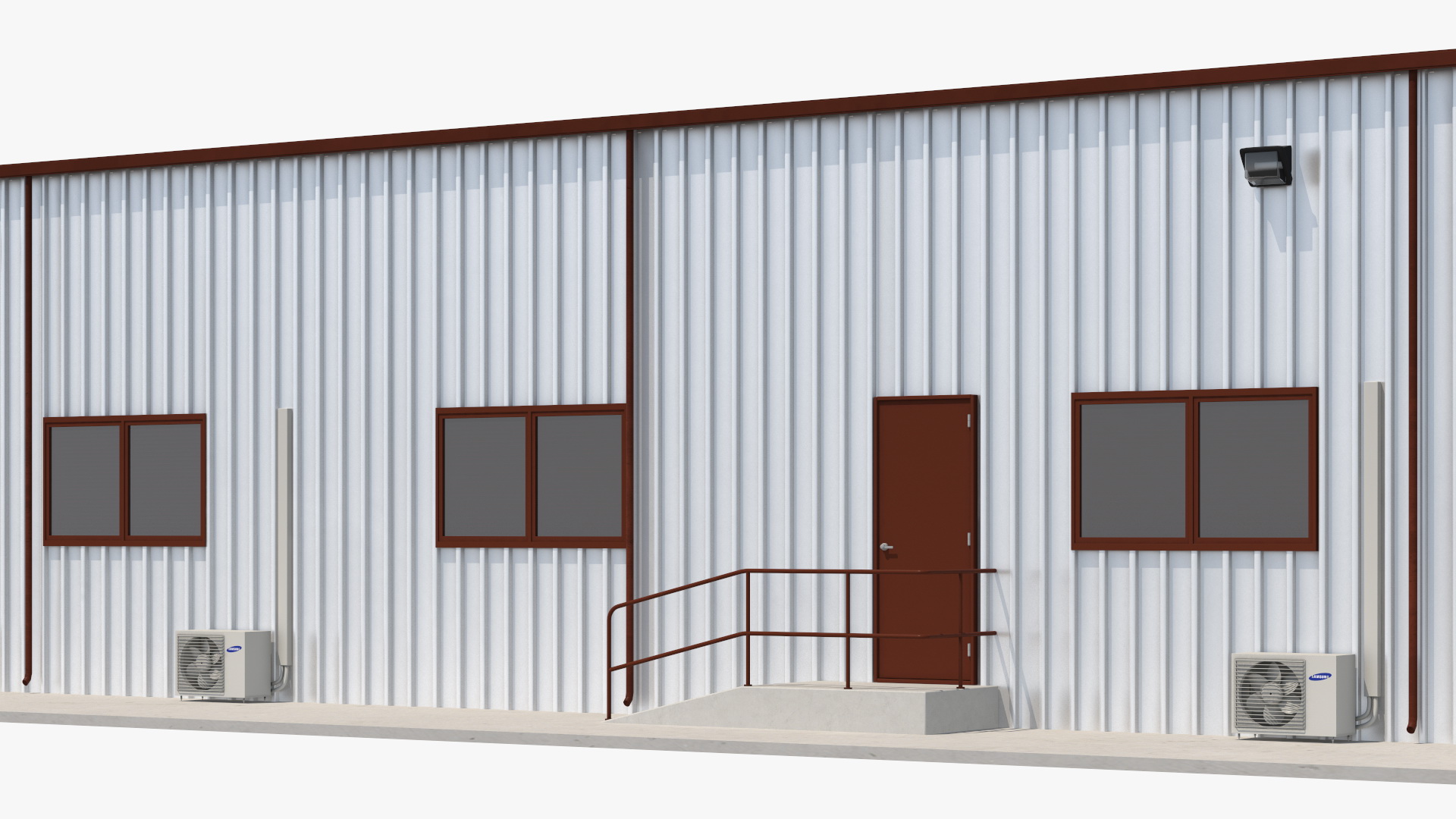 Industrial Warehouse Exterior 3D model