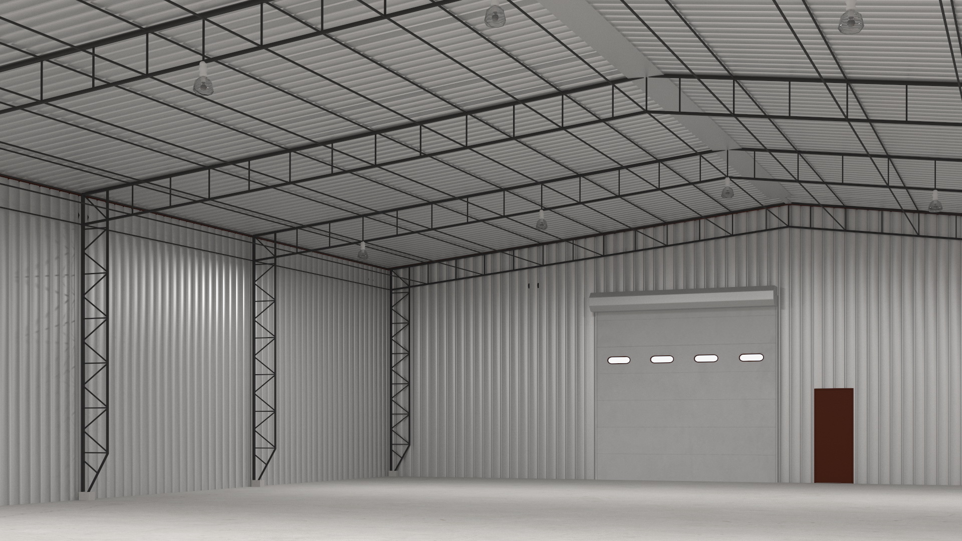 Industrial Warehouse Exterior 3D model