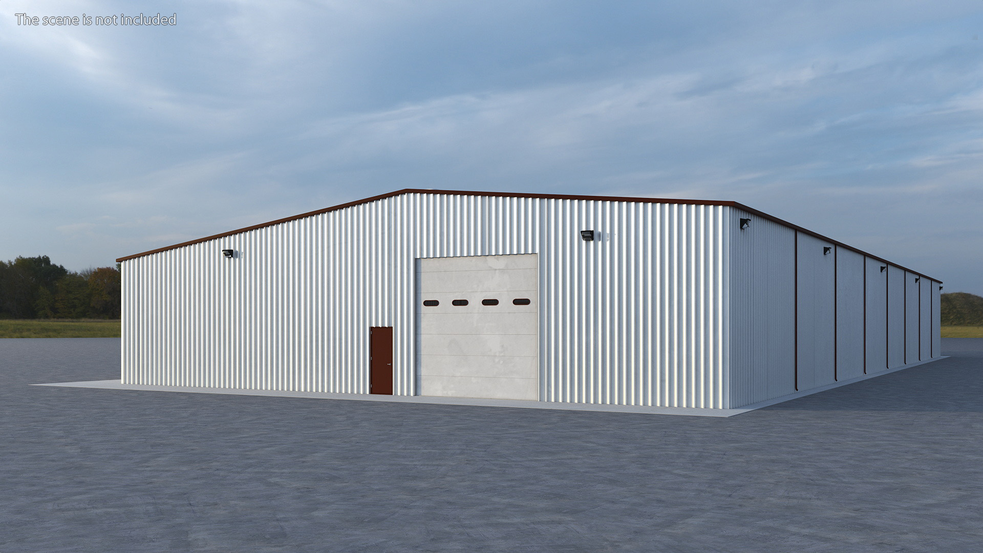 Industrial Warehouse Exterior 3D model