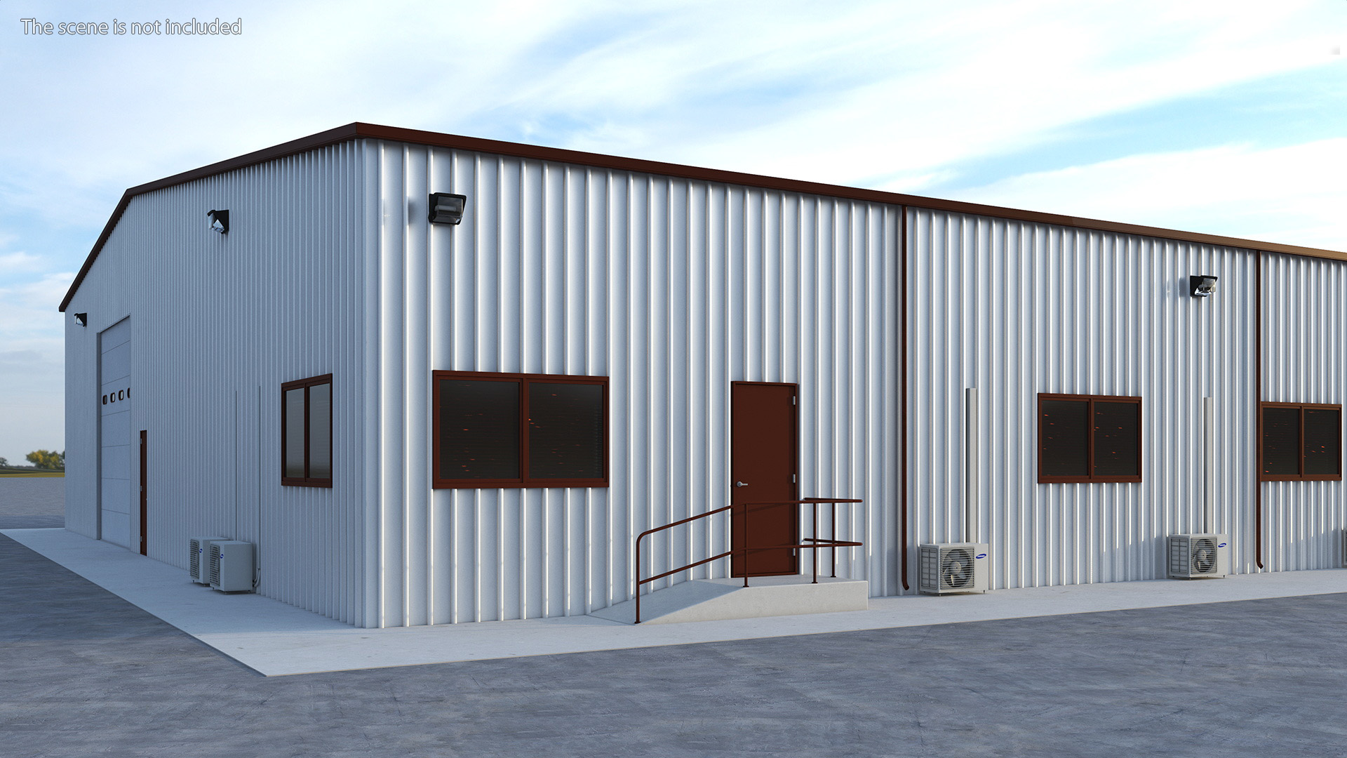 Industrial Warehouse Exterior 3D model