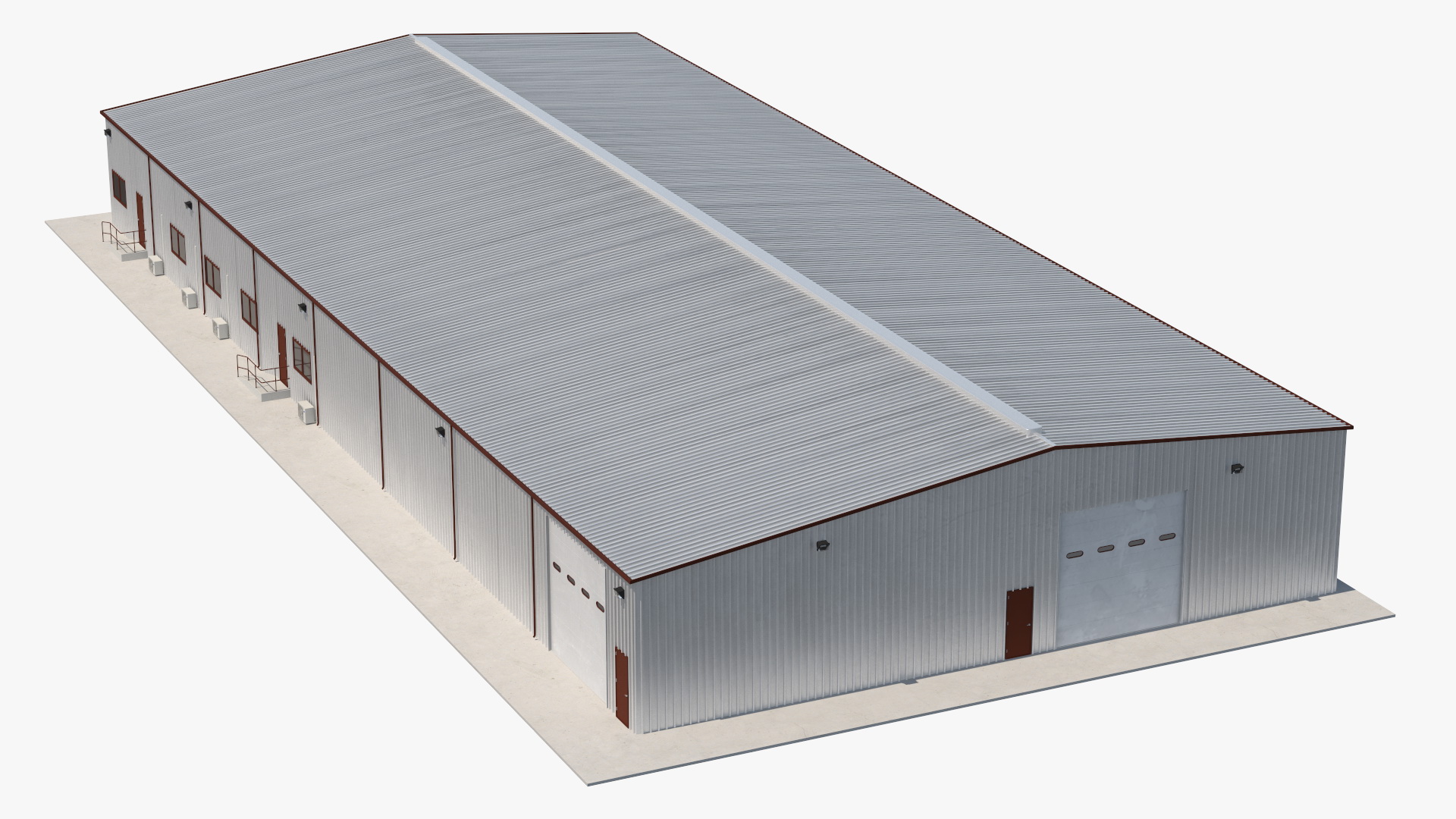 Industrial Warehouse Exterior 3D model