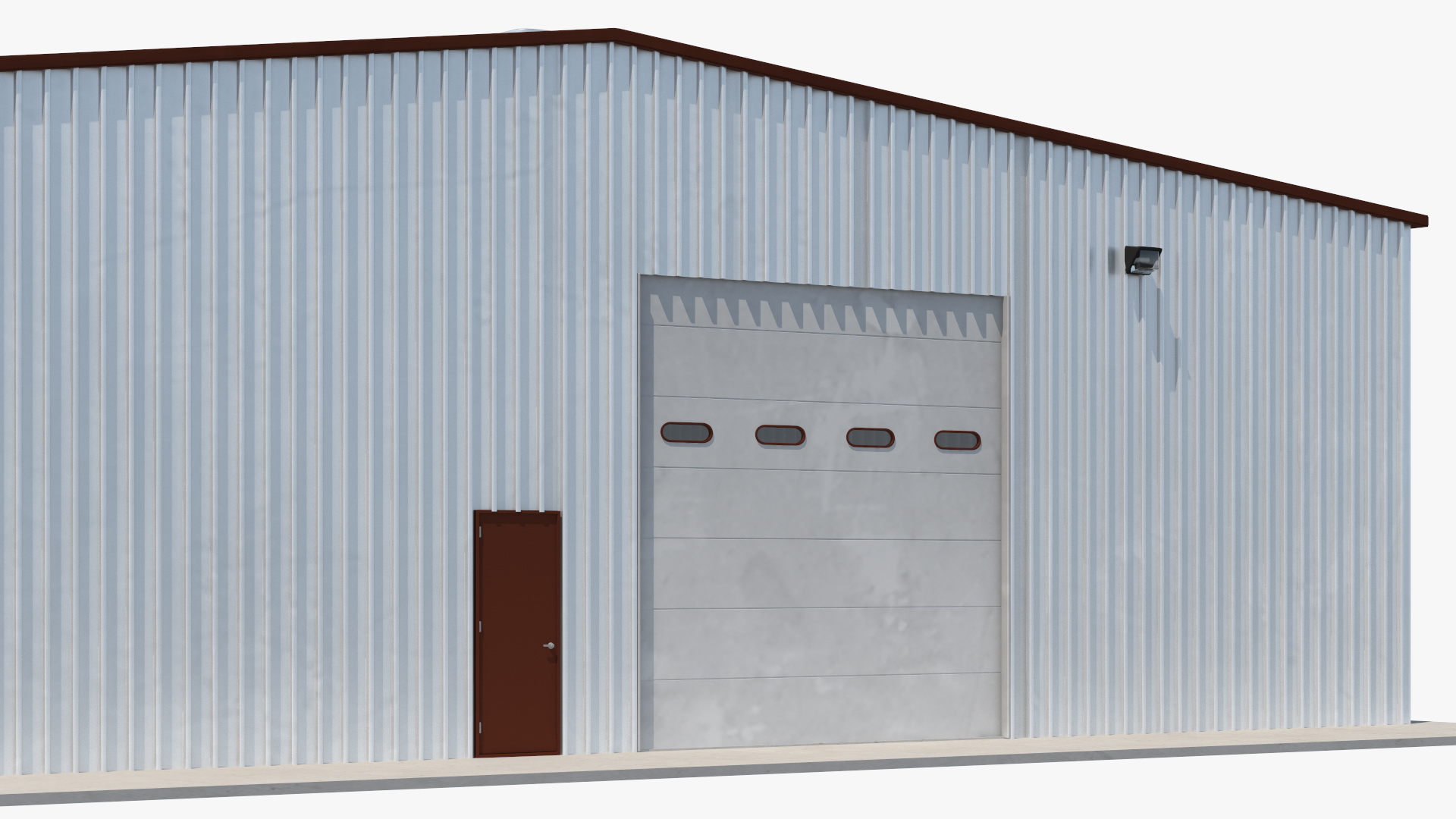 Industrial Warehouse Exterior 3D model