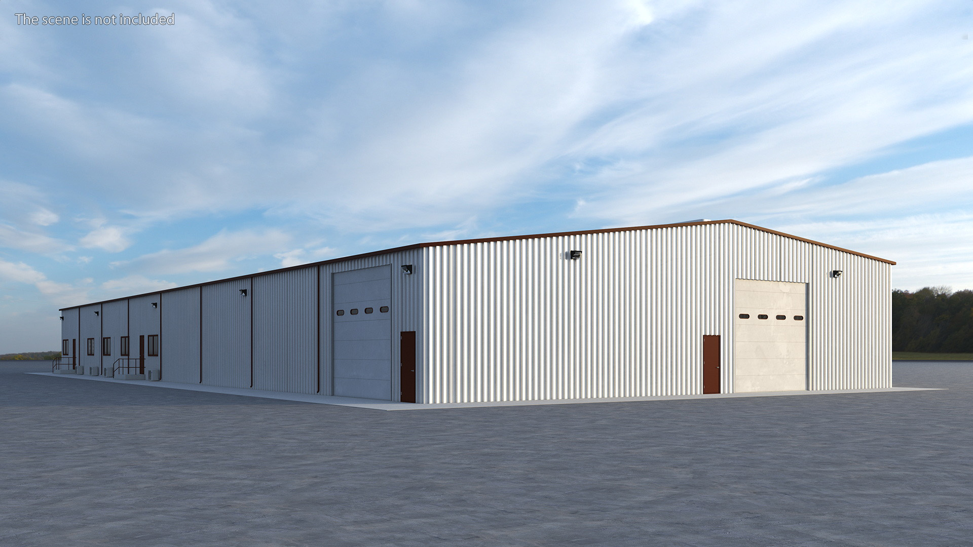 Industrial Warehouse Exterior 3D model