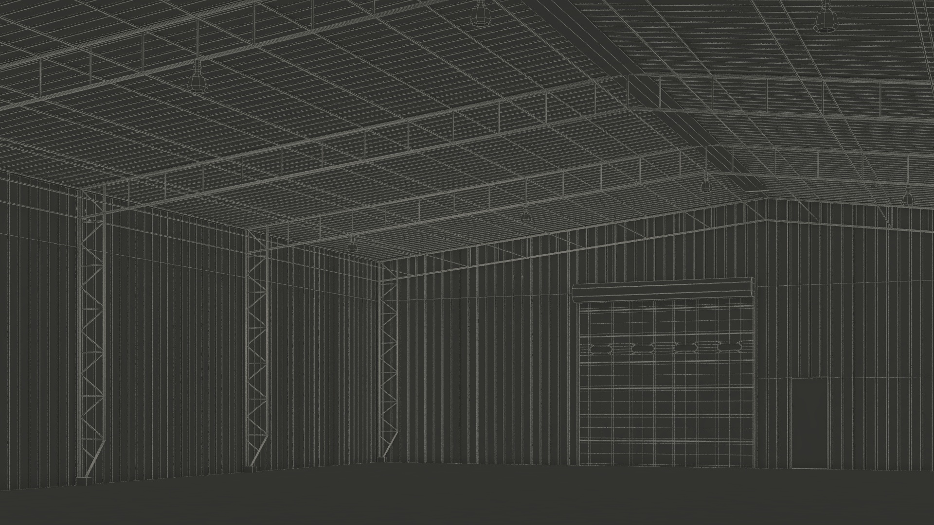 Industrial Warehouse Exterior 3D model